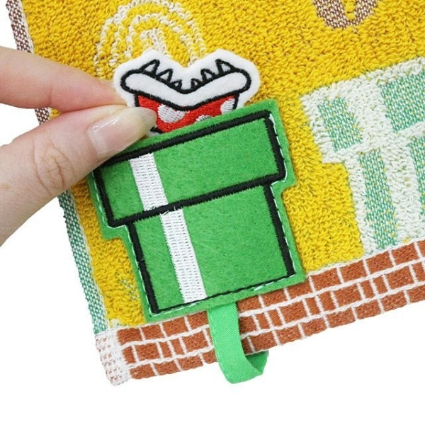 MARUSHIN SUN HEART  SUPER MARIO PIPE TRAP MINI TOWEL - MULTICOLOR