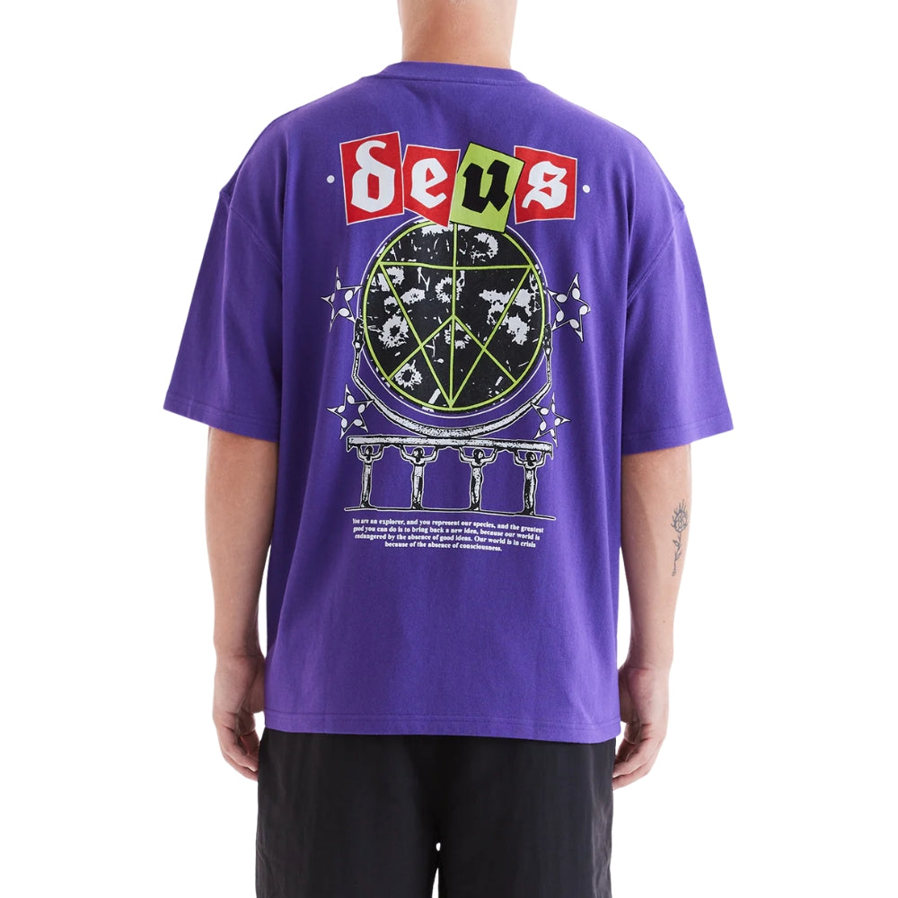 DEUS EX MACHINA REDEMPTION TEE - PURPLE SAPPHIRE