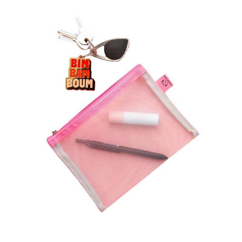 PAPIER TIGRE  POCHETTE MESH S - BUBBLEGUM