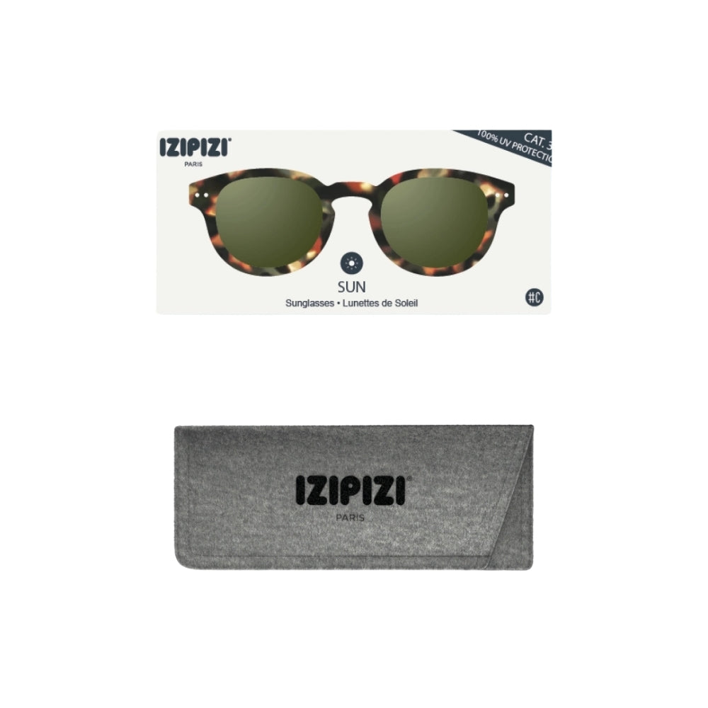 IZIPIZI  SUN C TORTOISE GREEN LENSES - TORTOISE