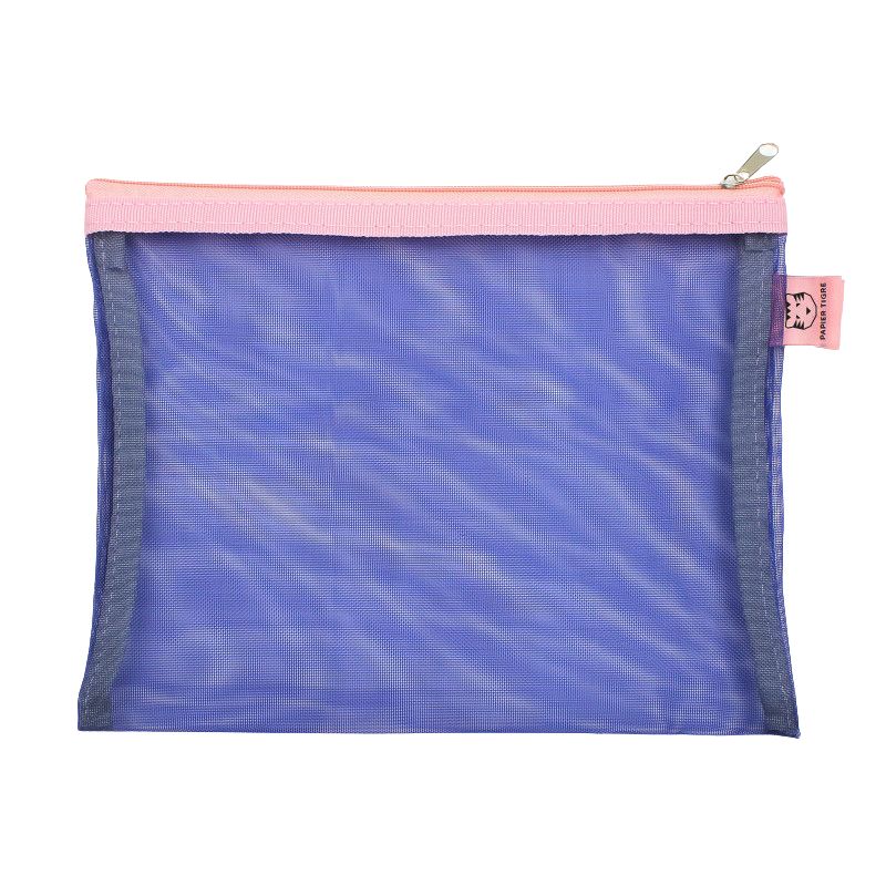 PAPIER TIGRE  POCHETTE MESH M - INDIGO