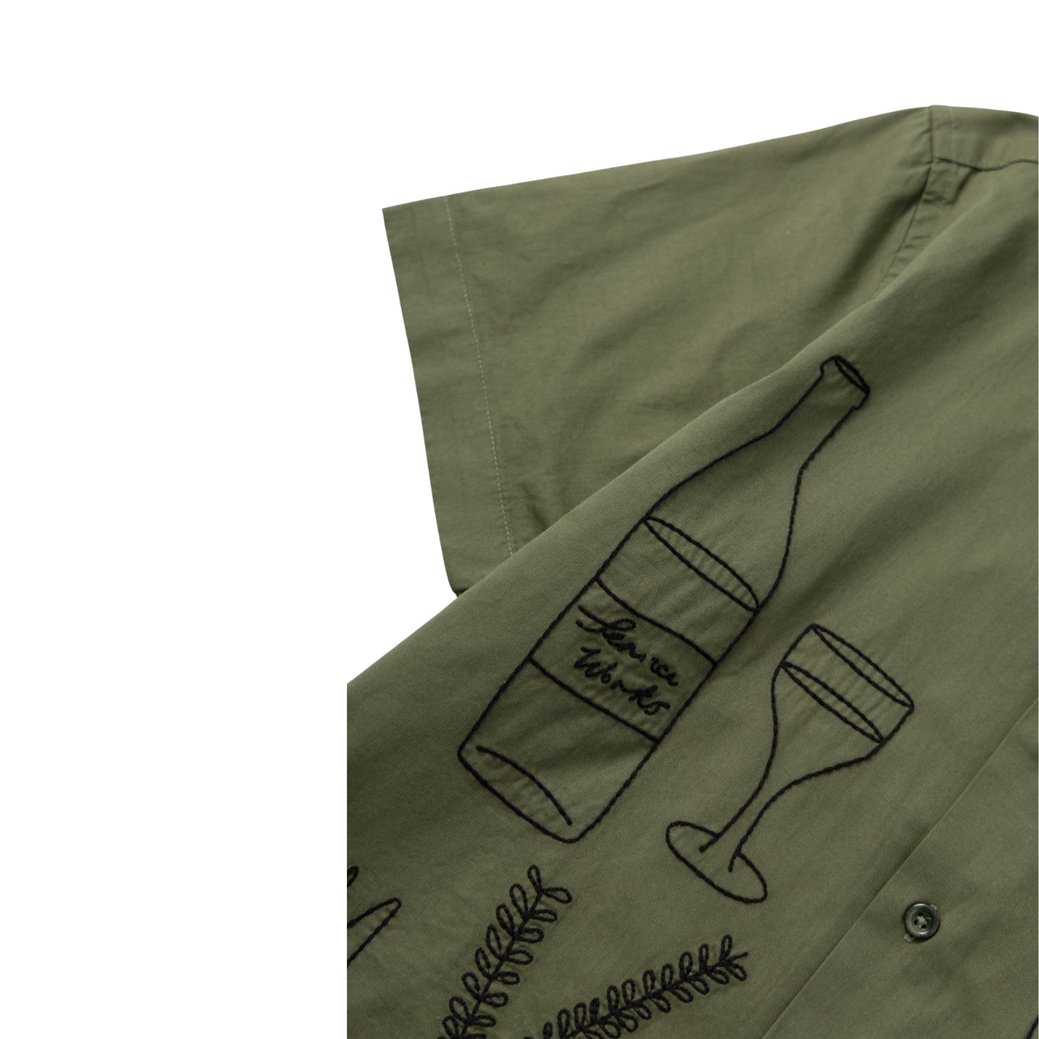 SERVICE WORKS  LIGHT TWILL PICNIC SHIRT - OLIVE