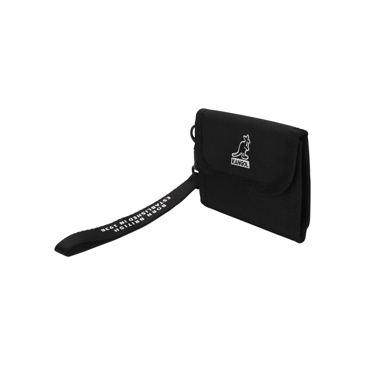 KANGOL  EPIK FLACH III FOLDING WALLET - BLACK