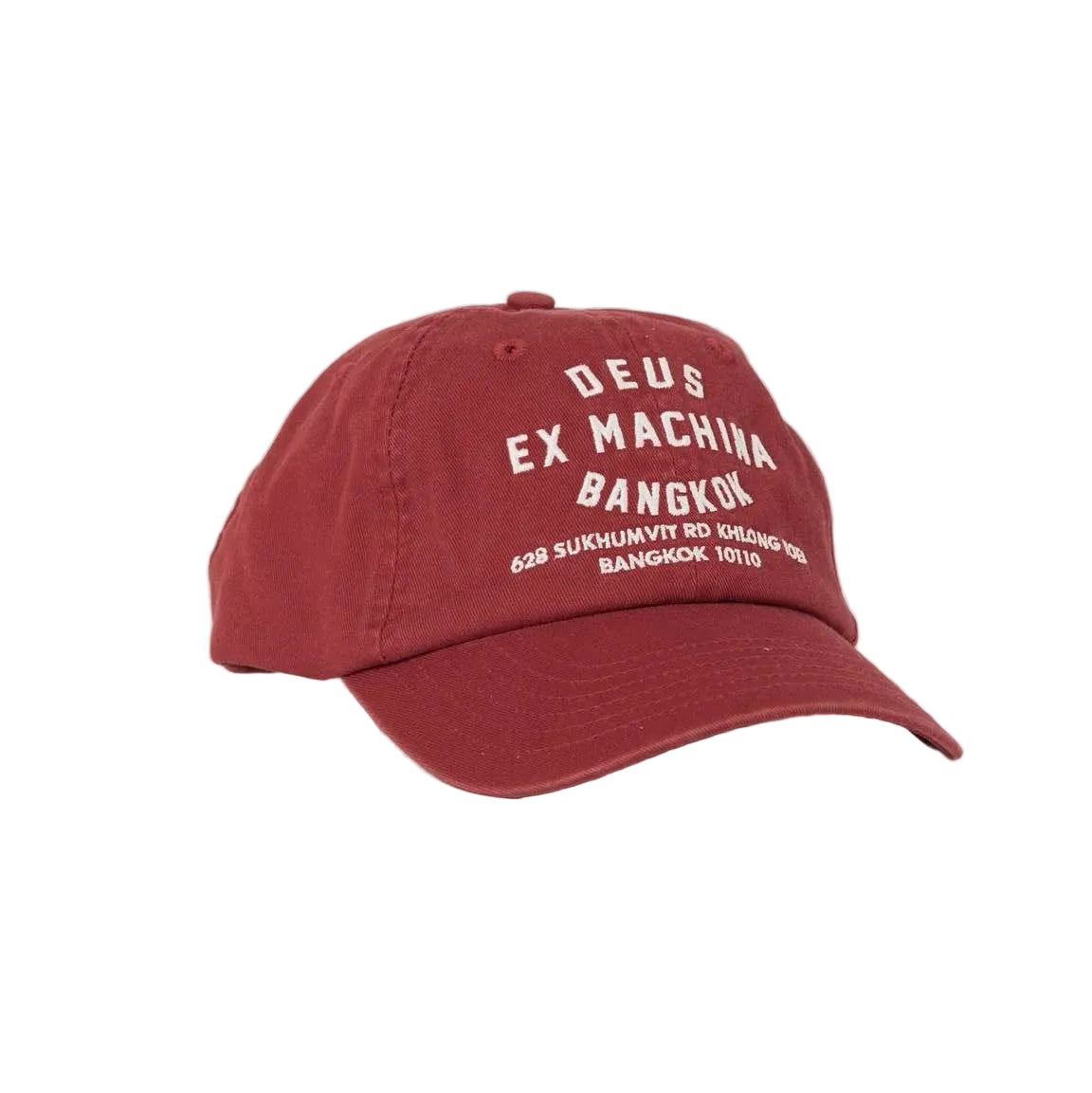 DEUS EX MACHINA BANGKOK ADDRESS DAD CAP LAVA FALLS RED