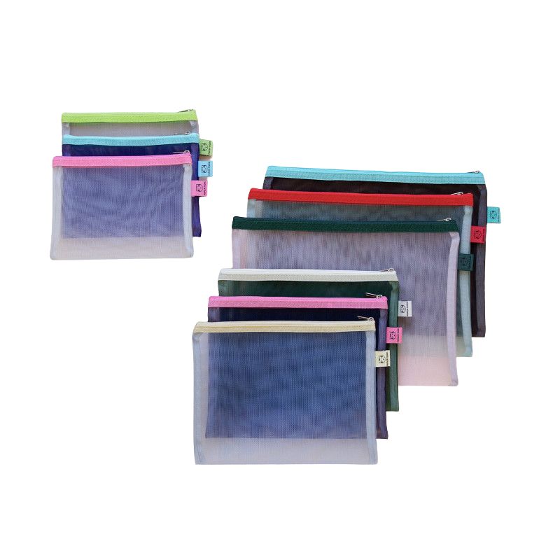 PAPIER TIGRE  POCHETTE MESH L - VERT D'EAU