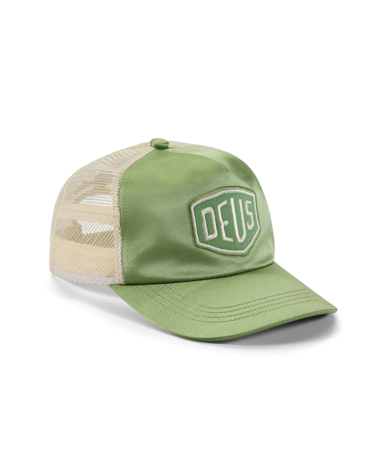 DEUS EX MACHINA PARIS SHIELD TRUCKER CAP - VINYARD GREEN