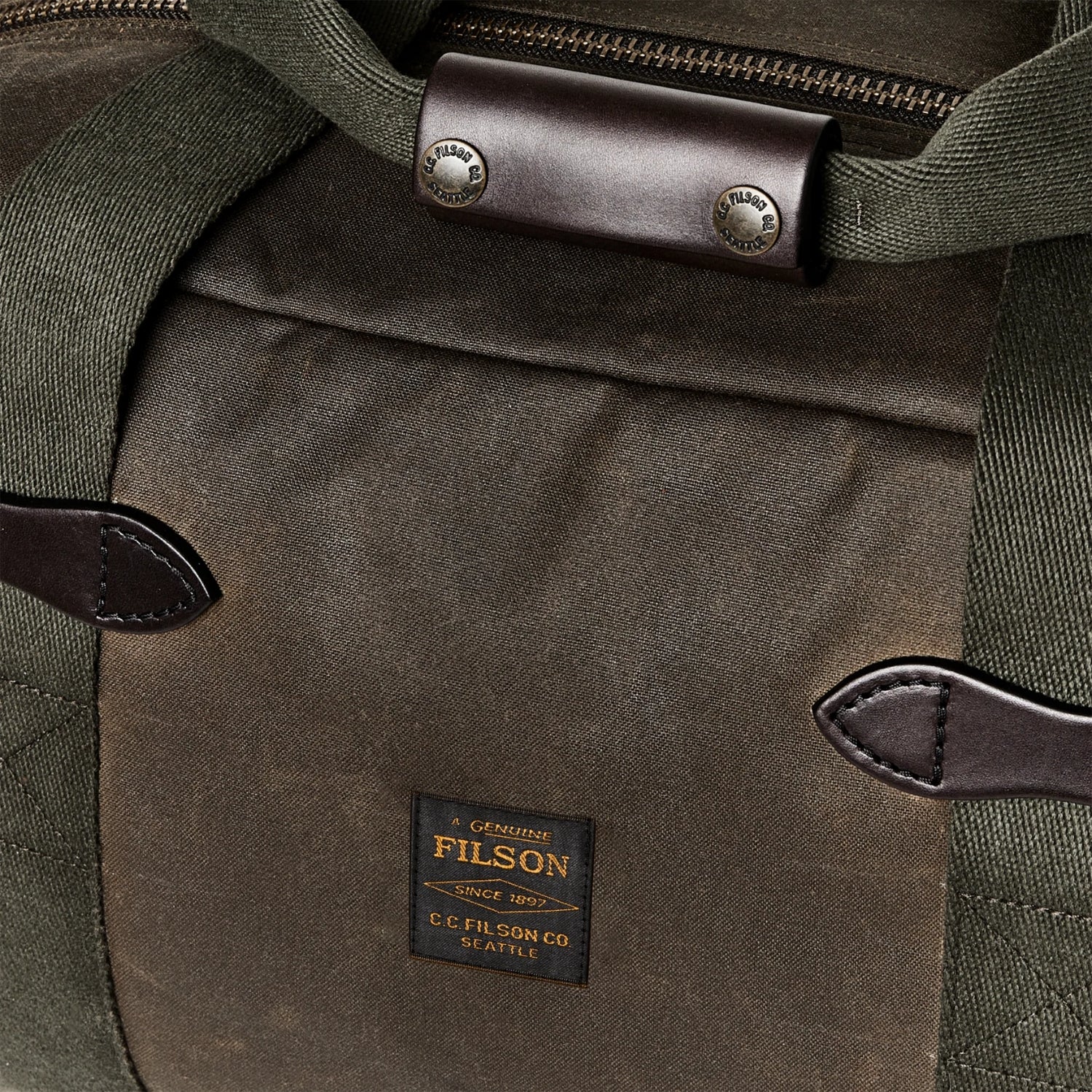 FILSON  SMALL TIN CLOTH DUFFLE BAG - OTTER GREEN