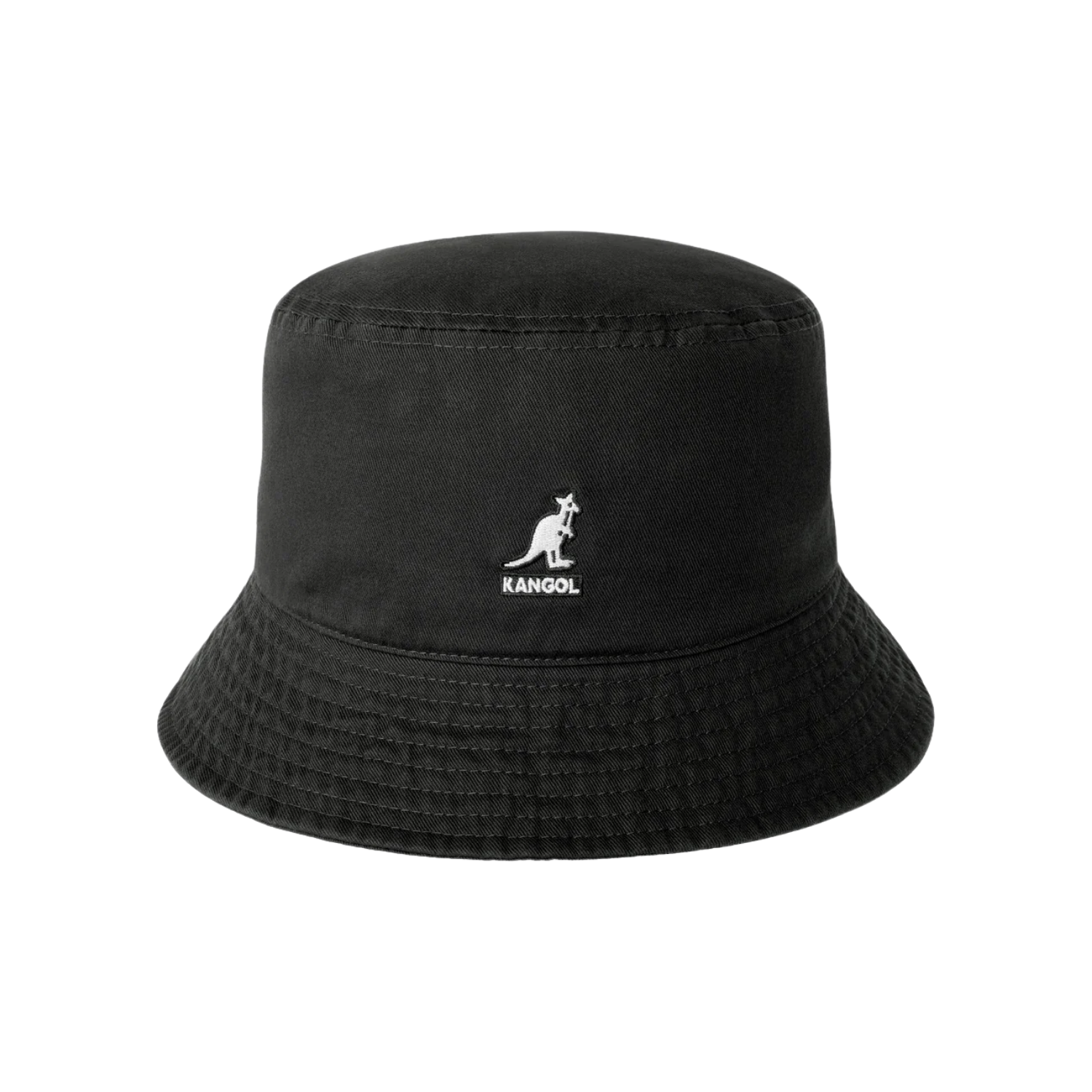 KANGOL WASHED BUCKET - BLACK