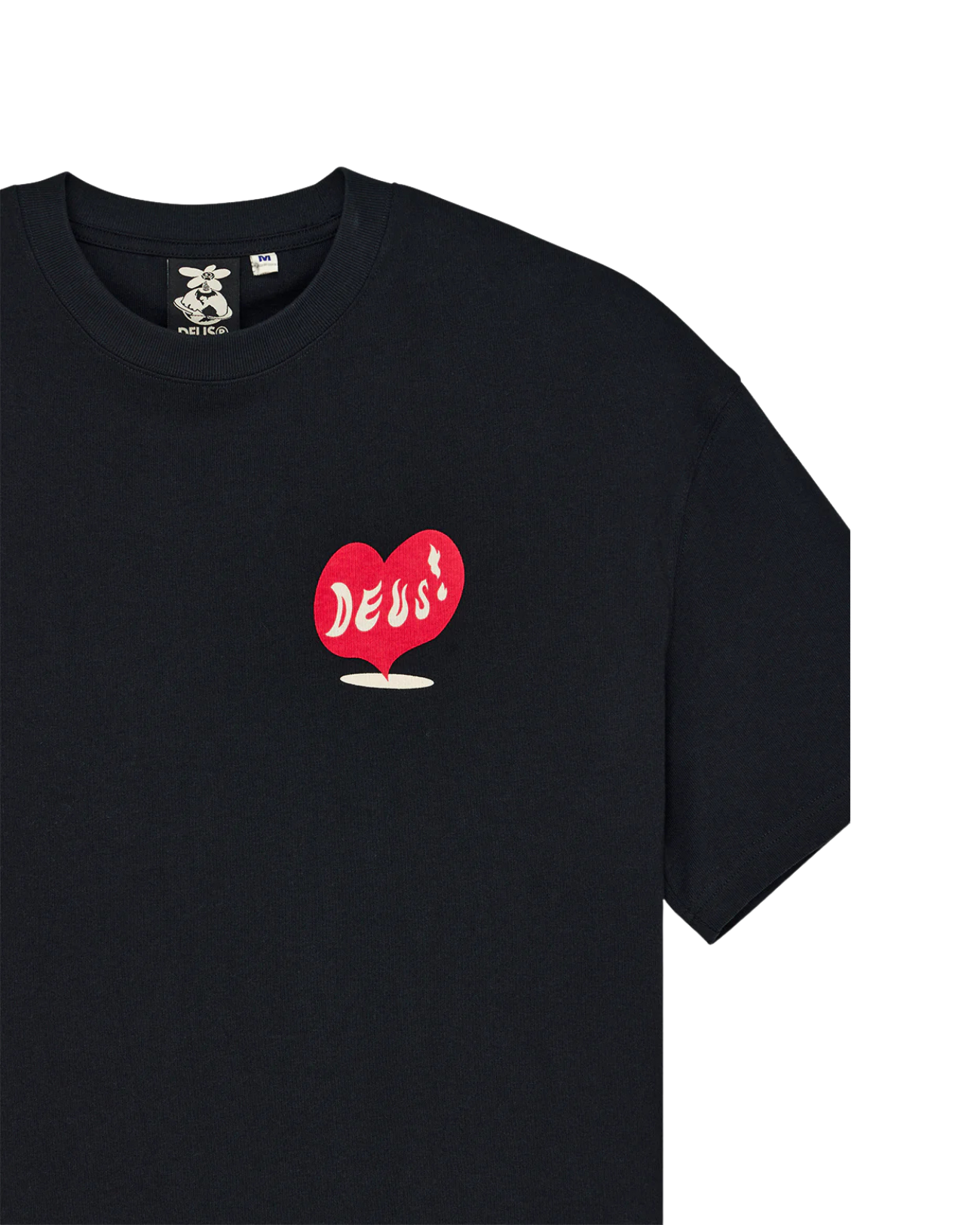 DEUS EX MACHINA DEEP CUT TEE - BLACK