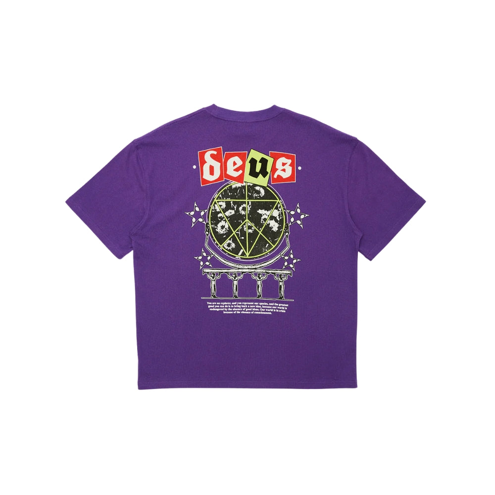 DEUS EX MACHINA REDEMPTION TEE - PURPLE SAPPHIRE