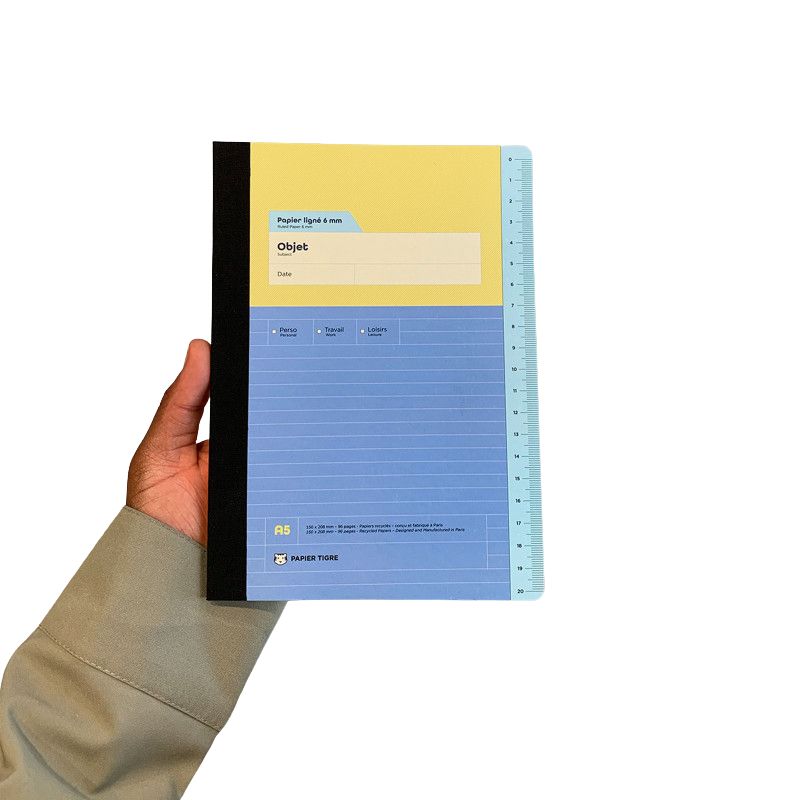 PAPIER TIGRE  NOTEBOOK A5 - ADMIN LINED