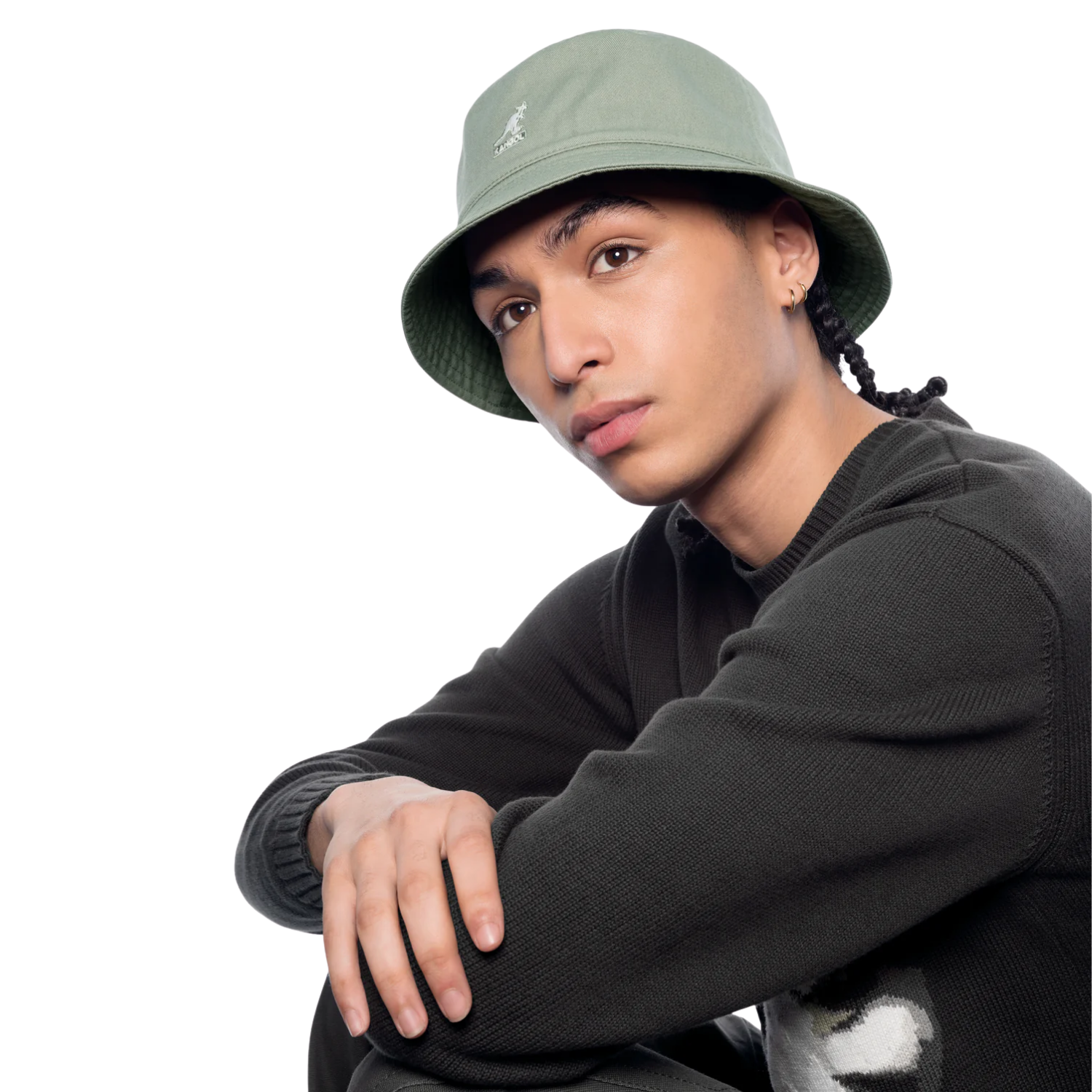 KANGOL WASHED BUCKET - NAVY