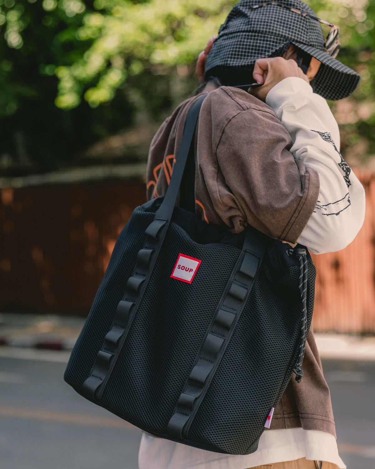 SOUP DAILY SHOPPER TOTE - BLACK