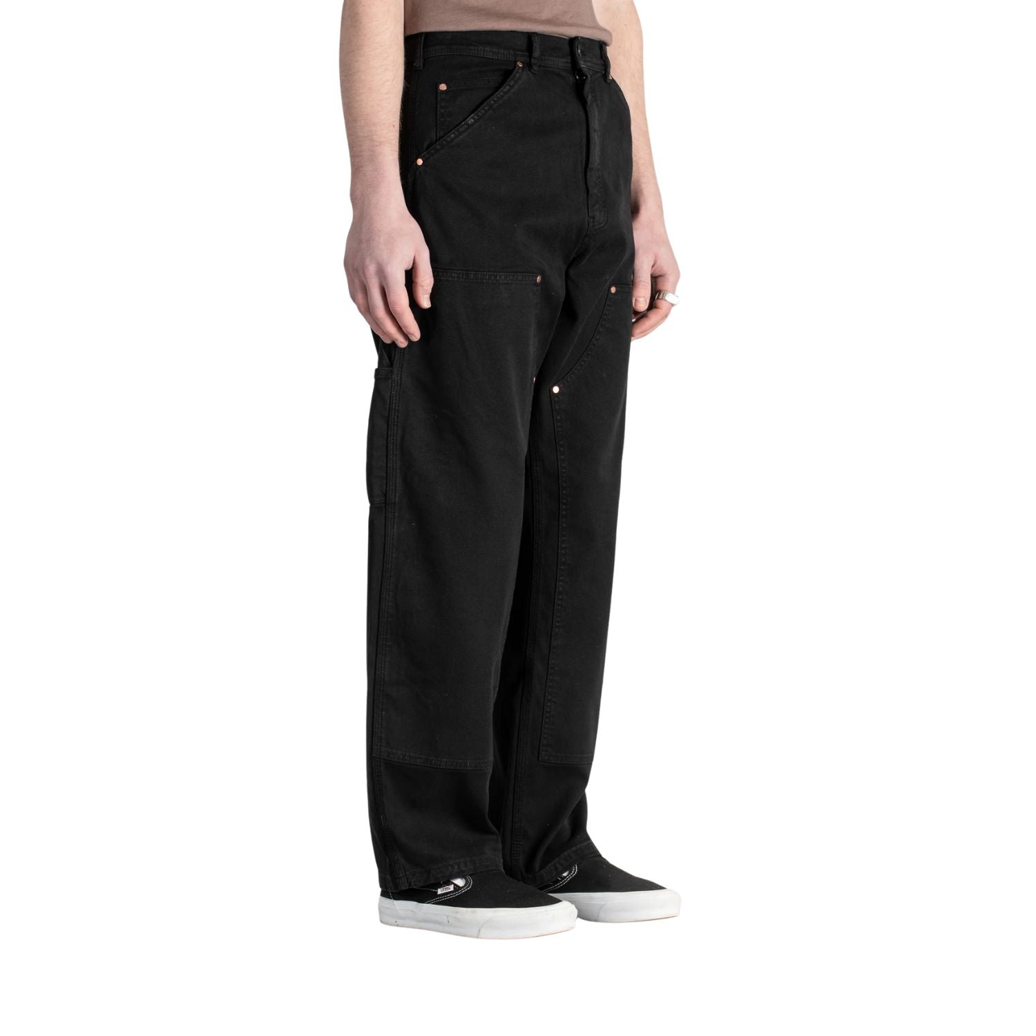 STAN RAY  DOUBLE KNEE PANT - WASHED BLACK DUCK