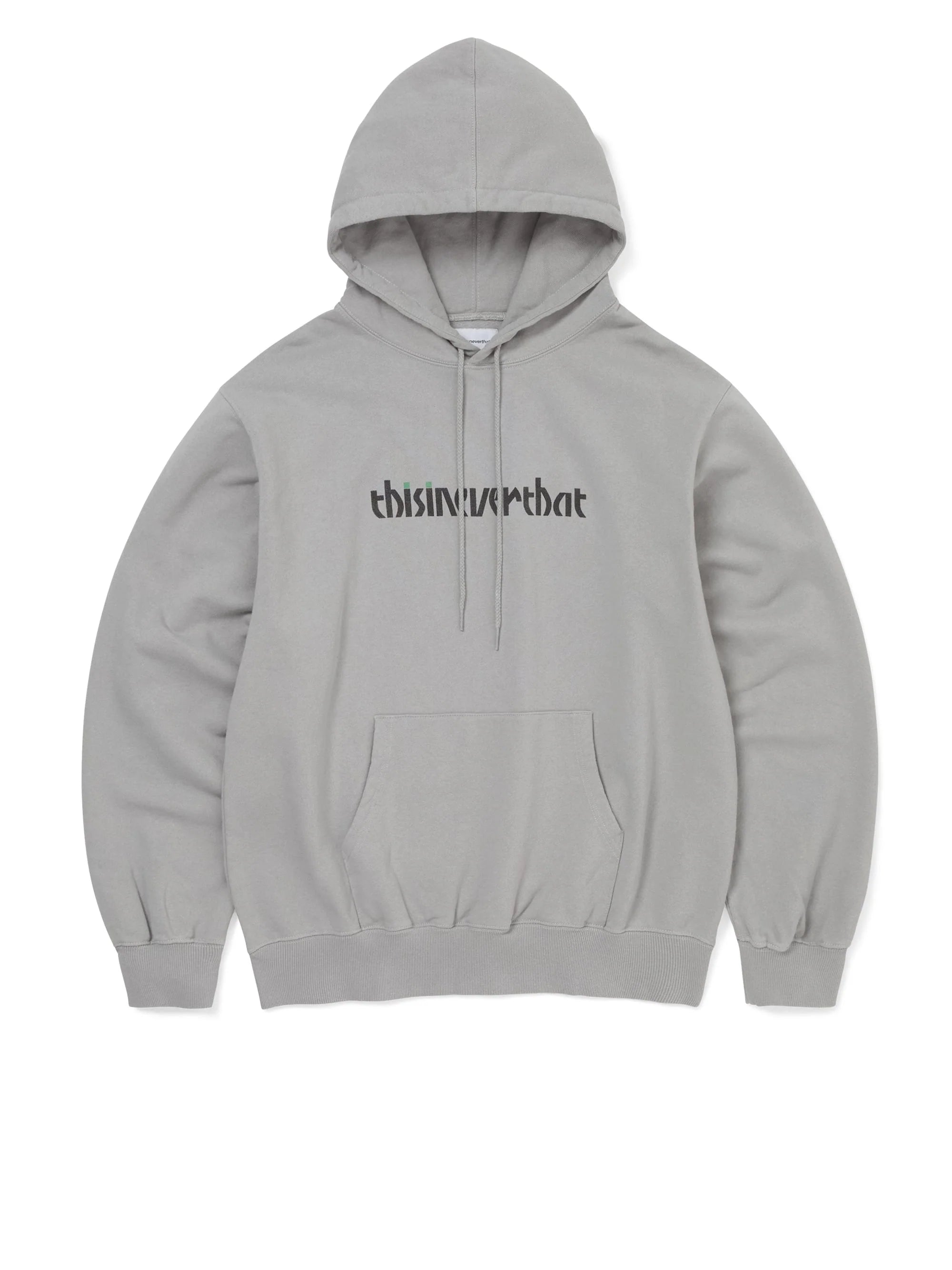THISISNEVERTHAT - CIRCLED NUMBER HOODIE - CONCRETE