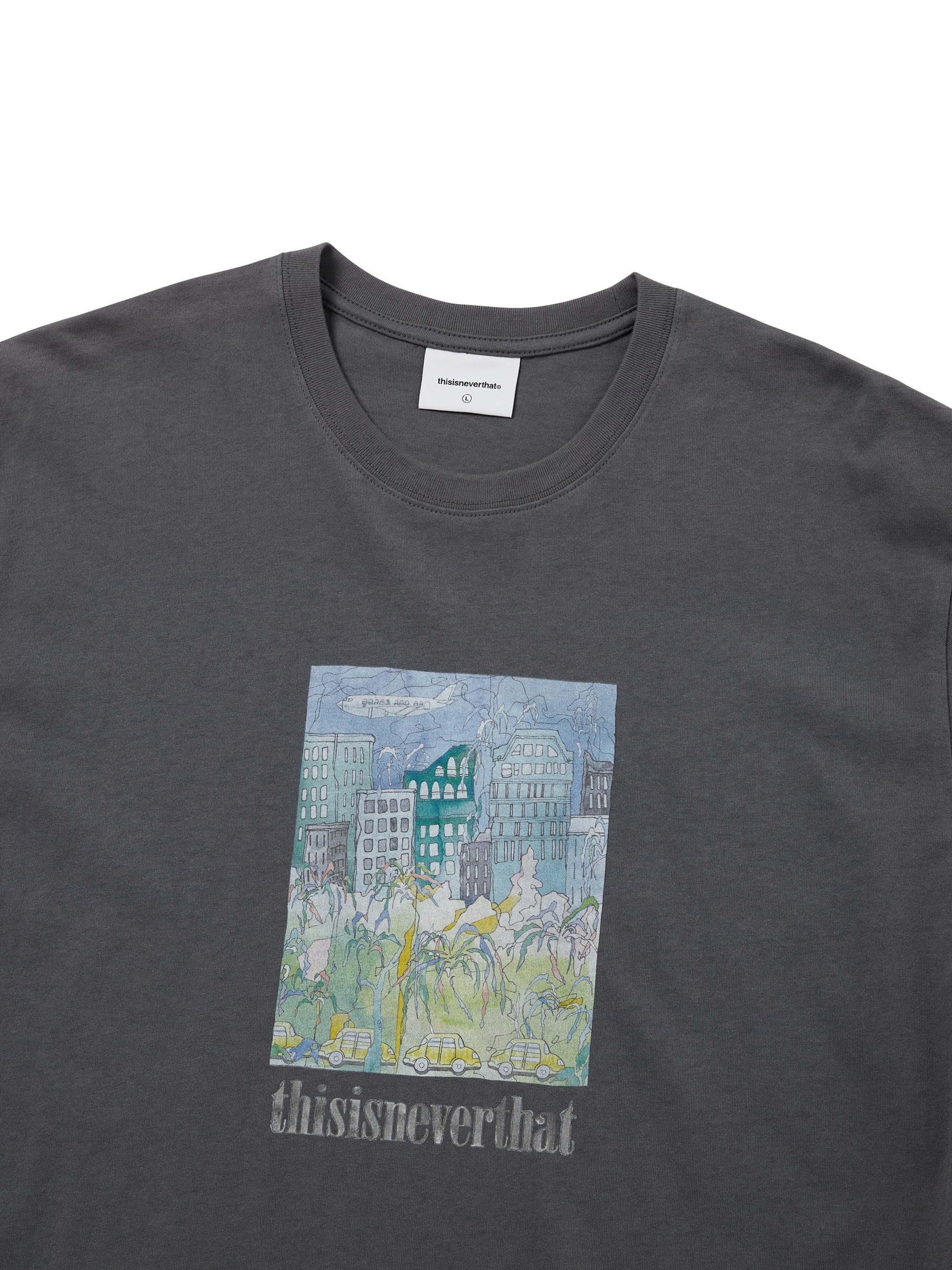 THISISNEVERTHAT CITY & PARK TEE - DARK GREY