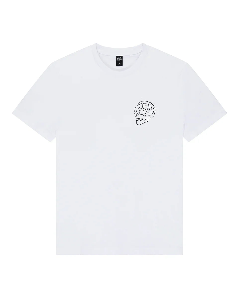 Deus Ex Machina Venice Skull Tee — White — view 4