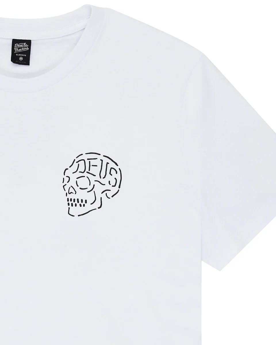 Deus Ex Machina Venice Skull Tee — White — view 5