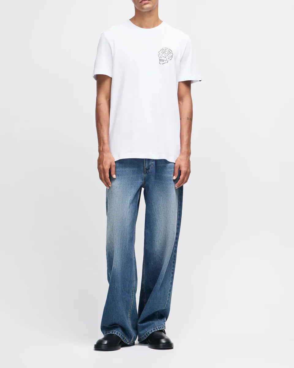 Deus Ex Machina Venice Skull Tee — White — view 7