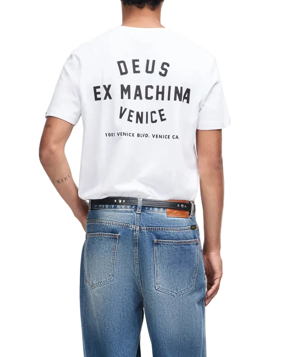 Deus Ex Machina Venice Skull Tee — White — view 2