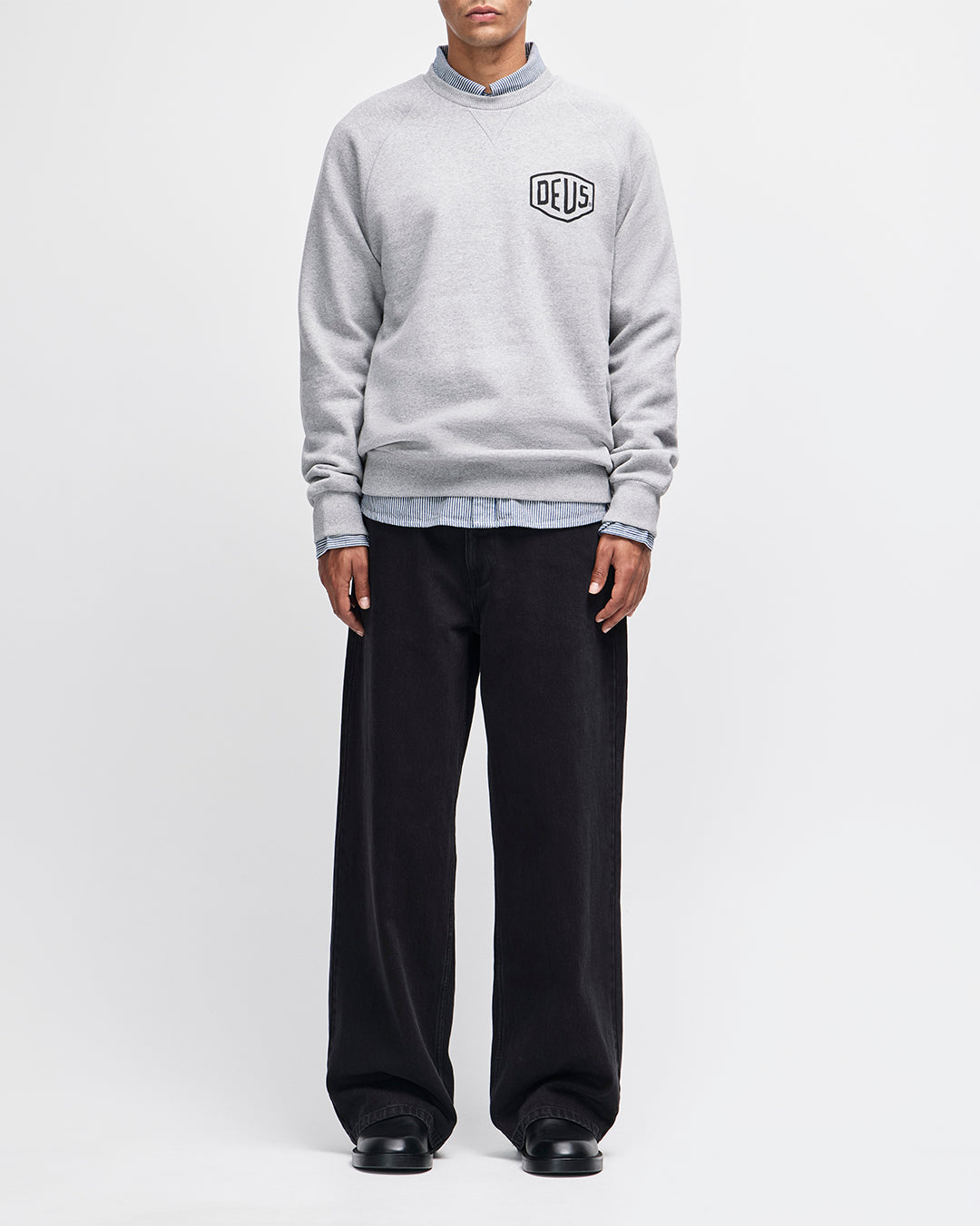 DEUS EX MACHINA VENICE ADDRESS CREW - GREY MARLE