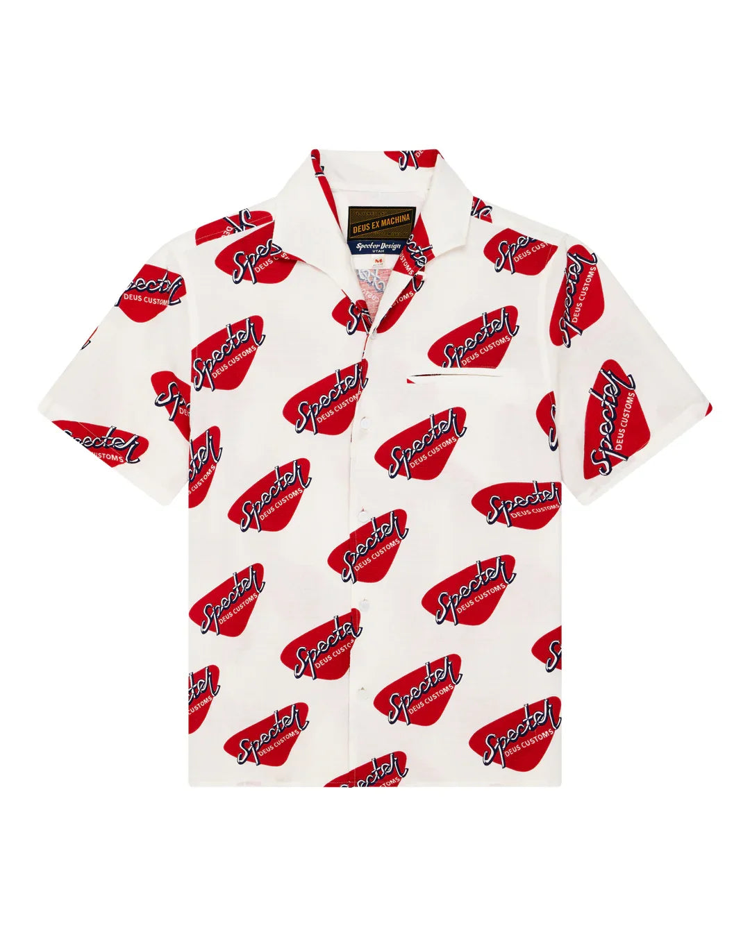 DEUS EX MACHINA SPECTER STAMP SS SHIRT - VINTAGE WHITE