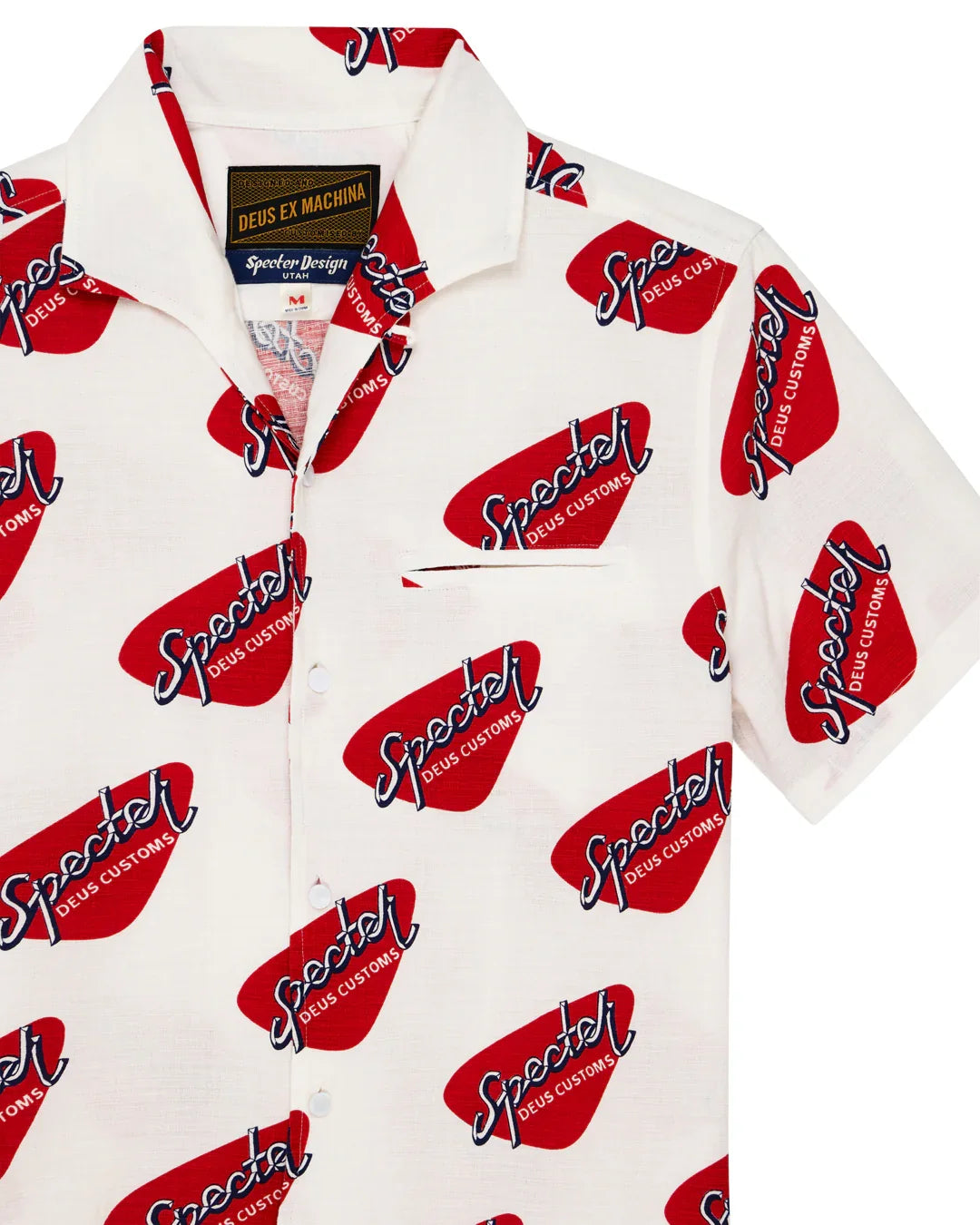 DEUS EX MACHINA SPECTER STAMP SS SHIRT - VINTAGE WHITE