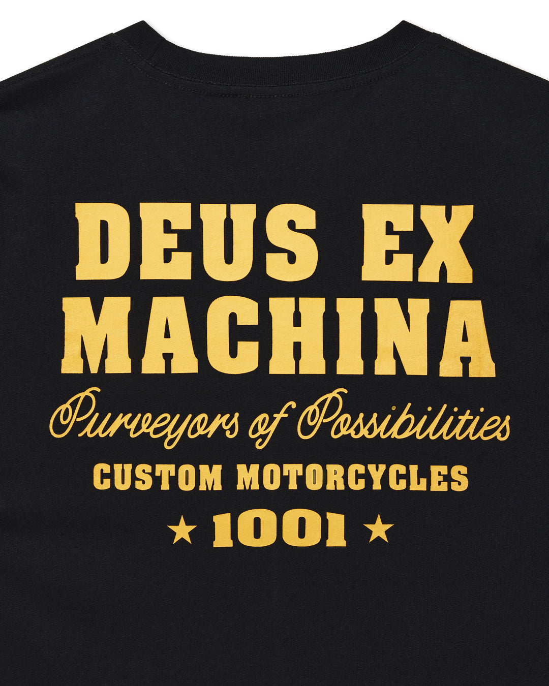 DEUS EX MACHINA GUMSHOE TEE - BLACK