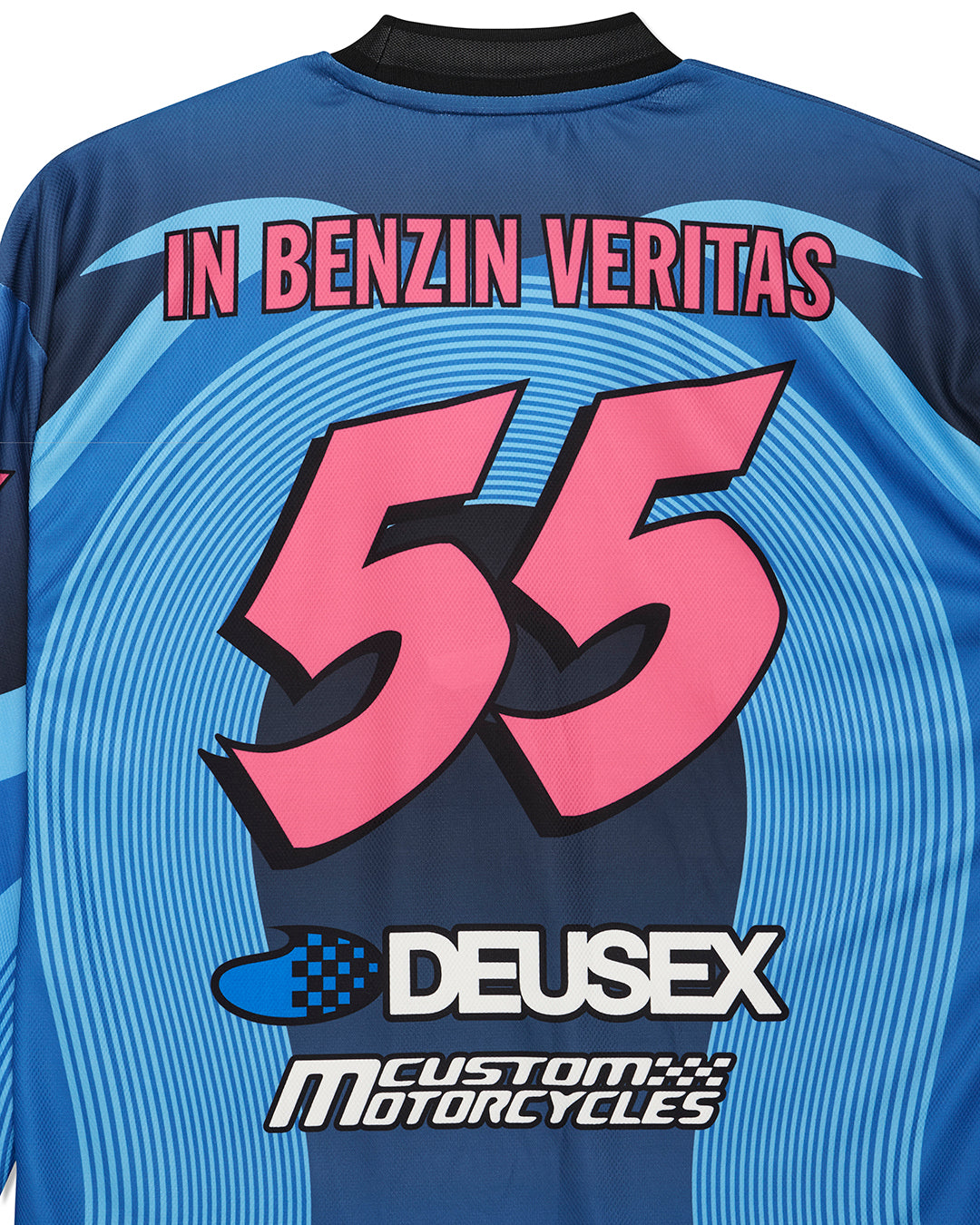 DEUS EX MACHINA PLEDGE MOTO JERSEY - ELECTRIC BLUE