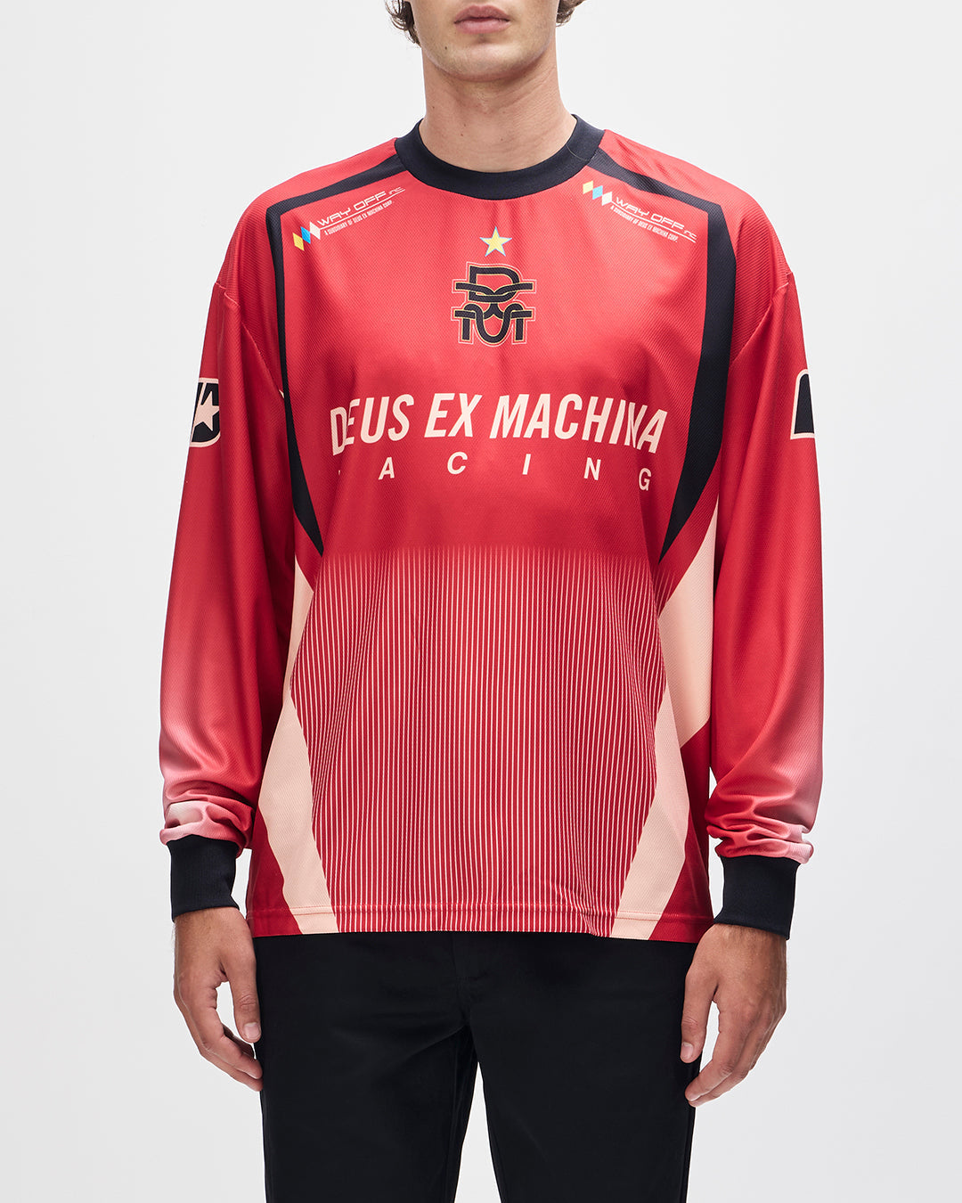 renegade-moto-jersey-red|Model