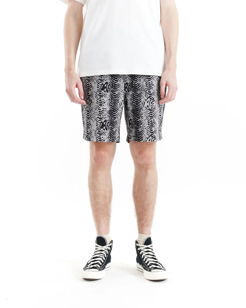 DEUS EX MACHINA SNAKE EYES BEACH SHORT TITANIUM