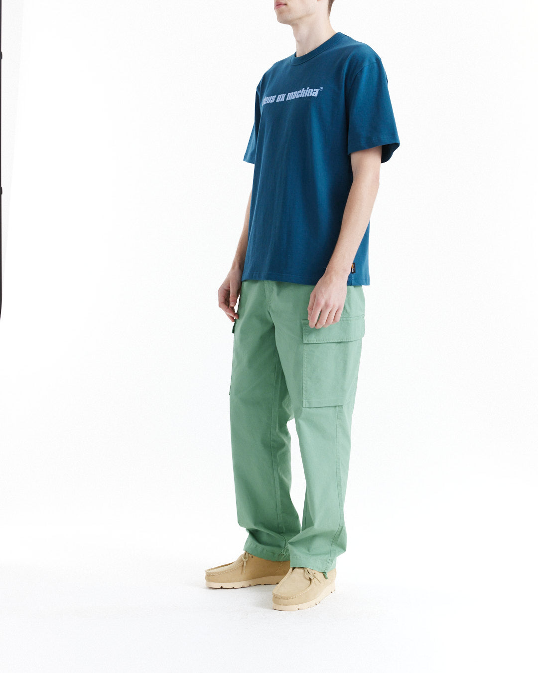 DEUS EX MACHINA LEGION POPLIN SURF PANT - SHALE GREEN