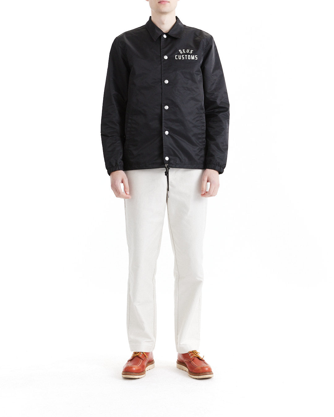 DEUS EX MACHINA ENGINEER NYLON COACH - BLACK