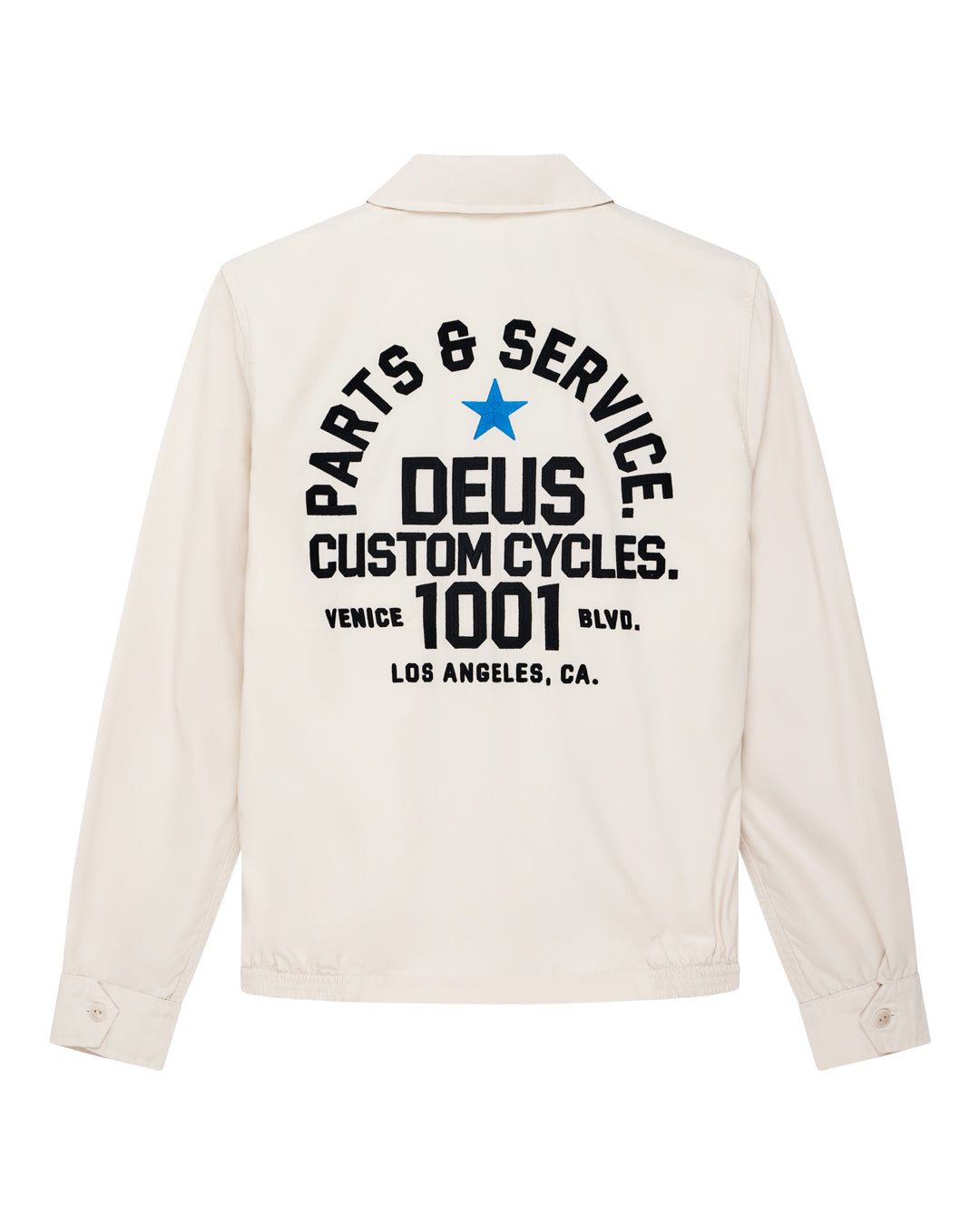DEUS EX MACHINA TELLER DRIZZLER JACKET - VINTAGE WHITE