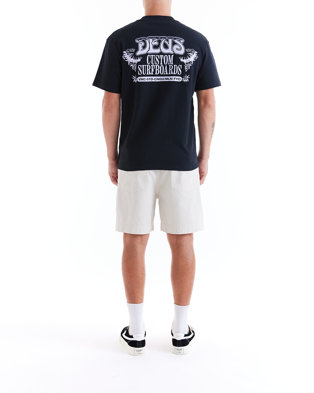 DEUS EX MACHINA POPLIN HARRIS FATIGUE SHORT - DIRTY WHITE