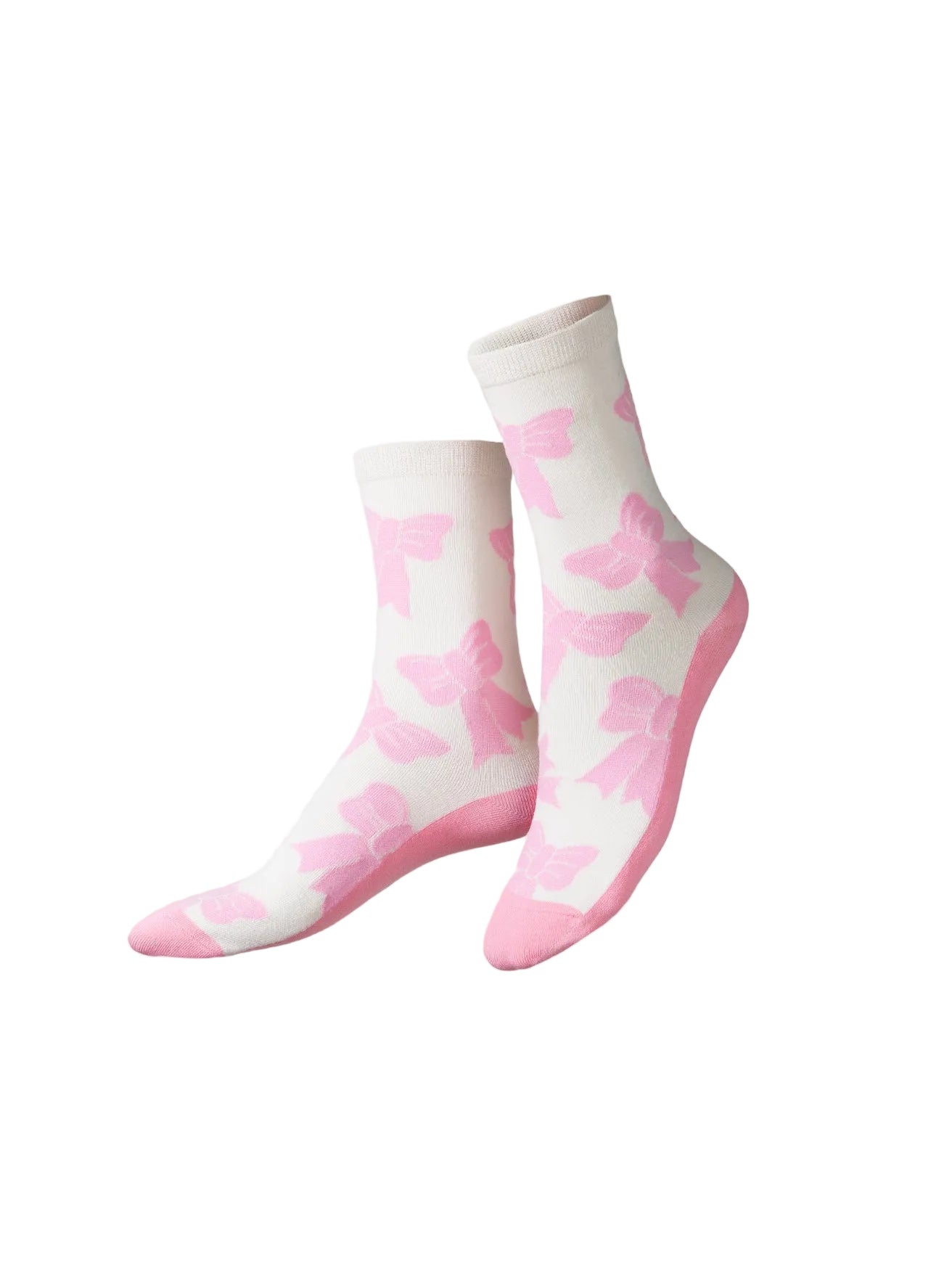 EAT MY SOCKS DREAMY BOW - PINK/WHITE