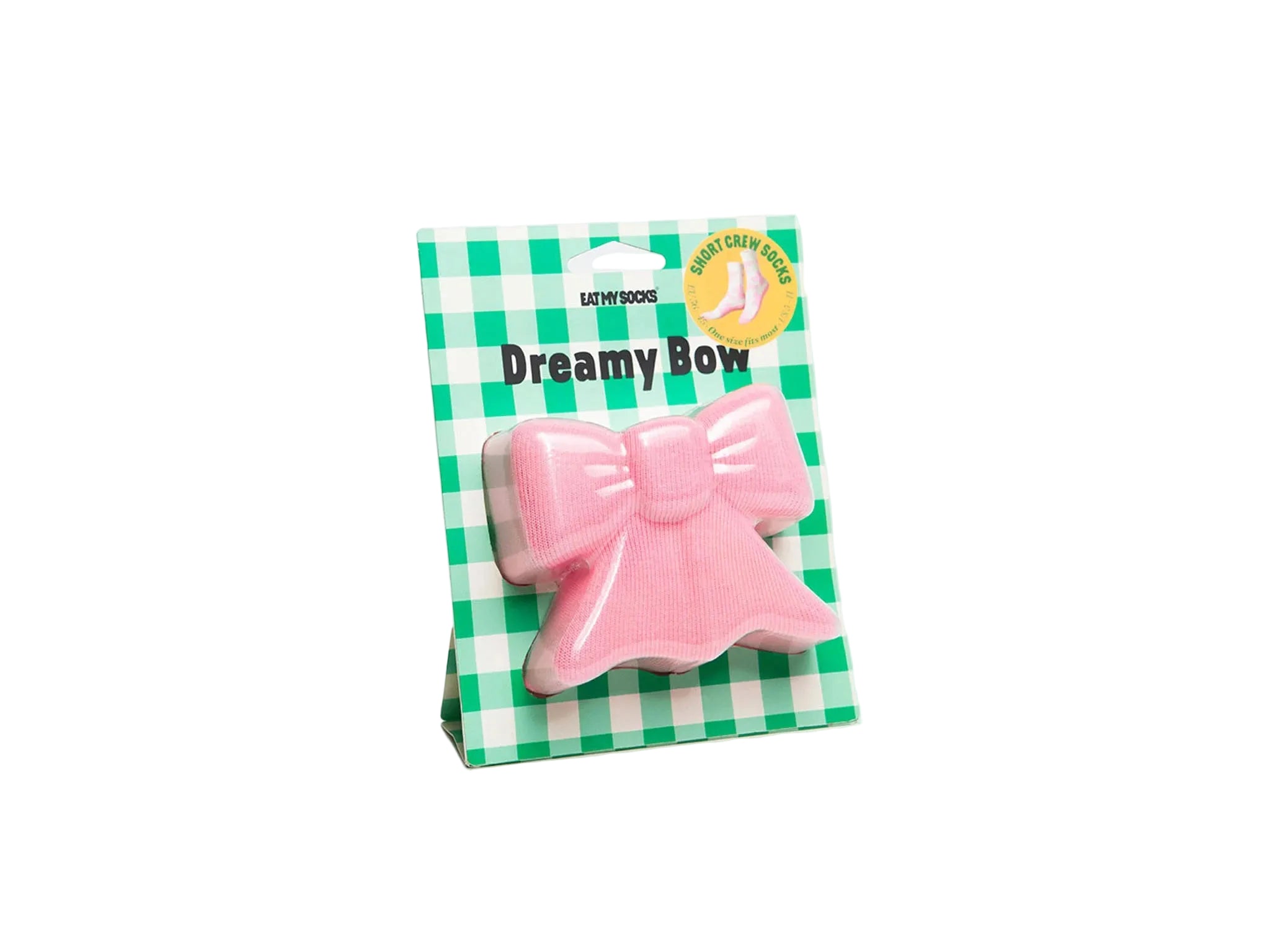 EAT MY SOCKS DREAMY BOW - PINK/WHITE