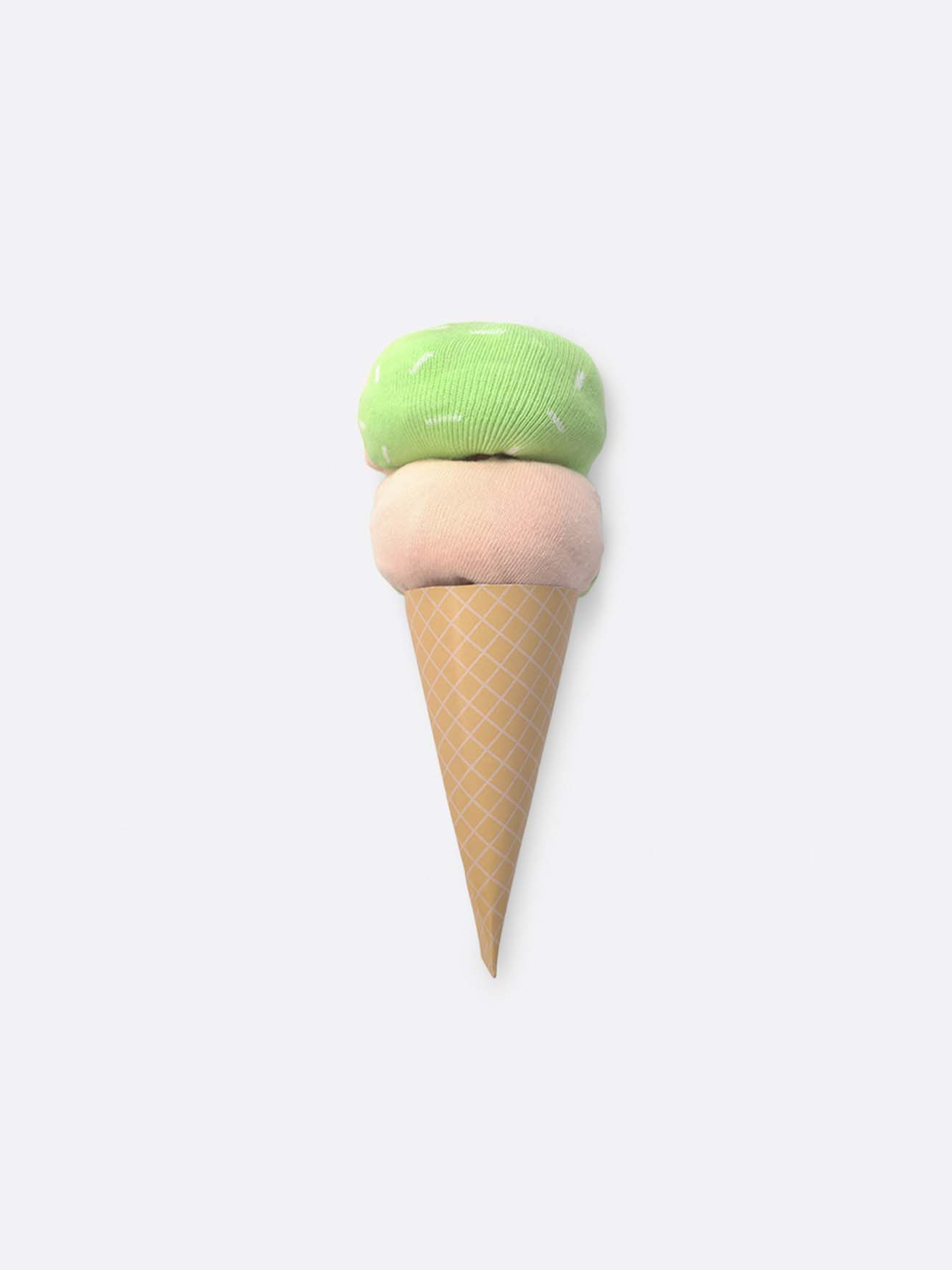 EAT MY SOCKS DOLCE GELATO PINK GREEN - PINK/GREEN