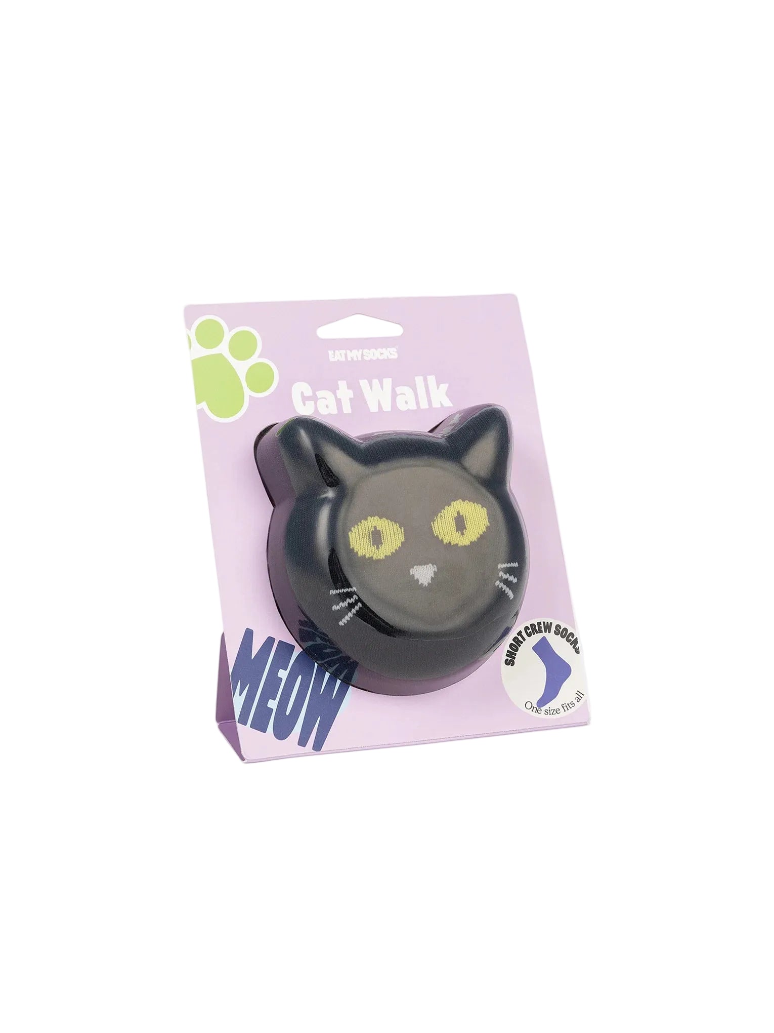 EAT MY SOCKS - CAT WALK BLACK - BLACK