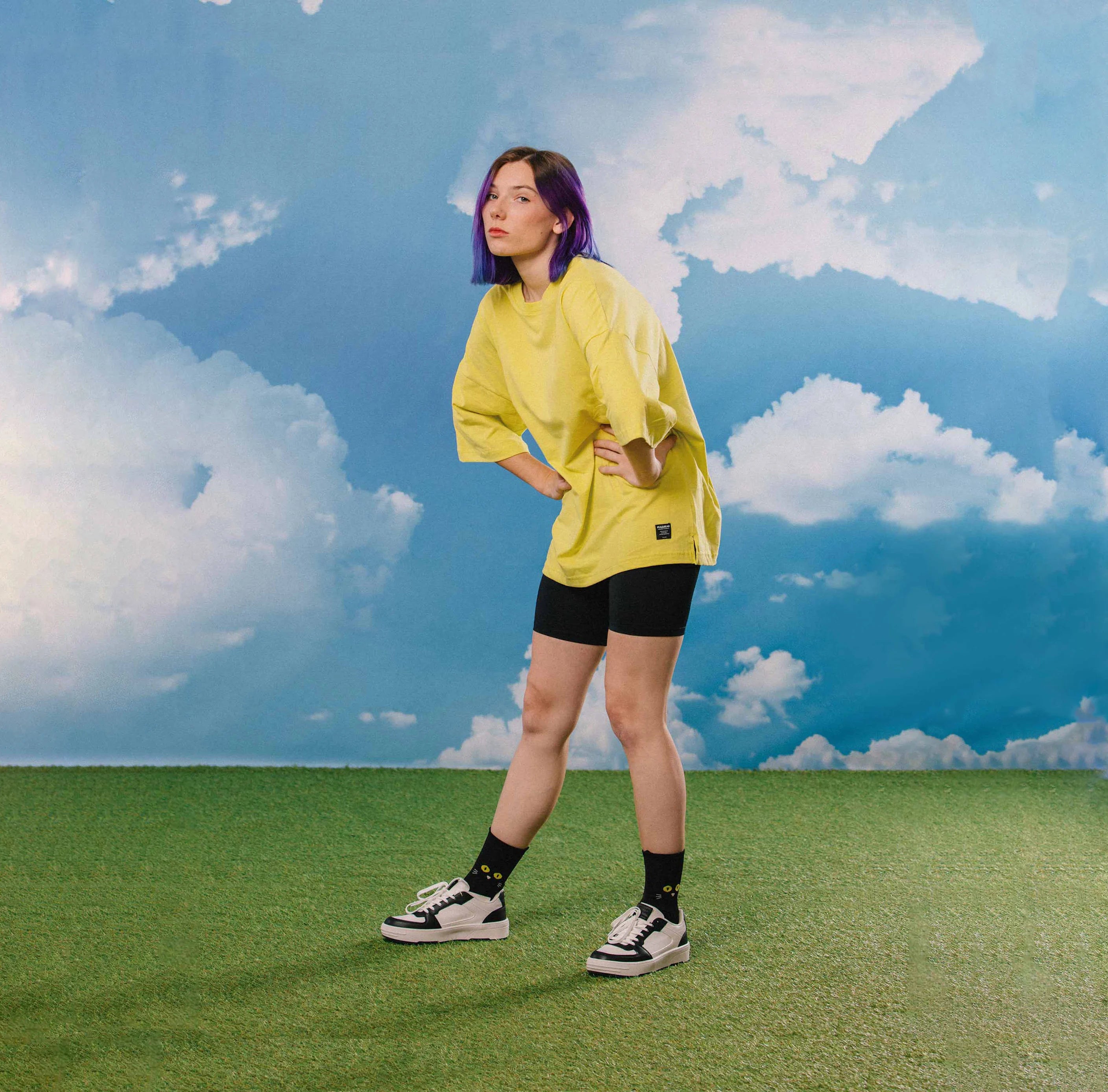 EAT MY SOCKS - CAT WALK BLACK - BLACK