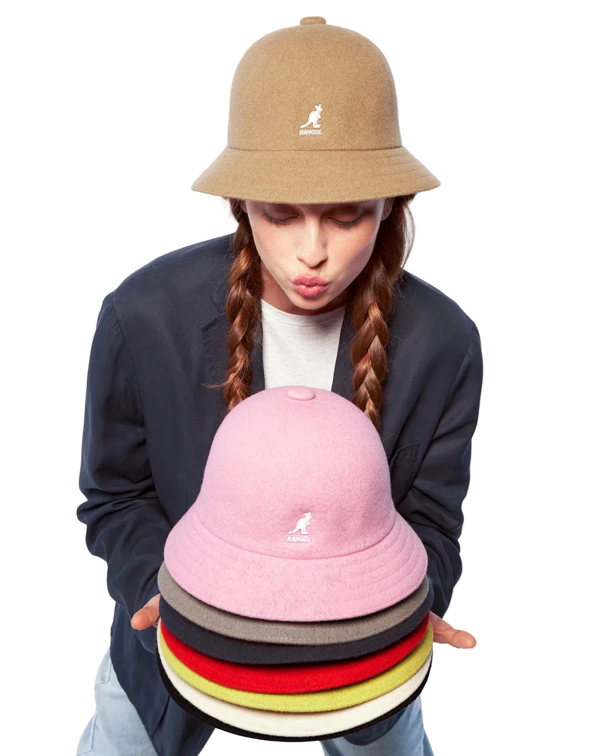 KANGOL WOOL CASUAL - CAMEL