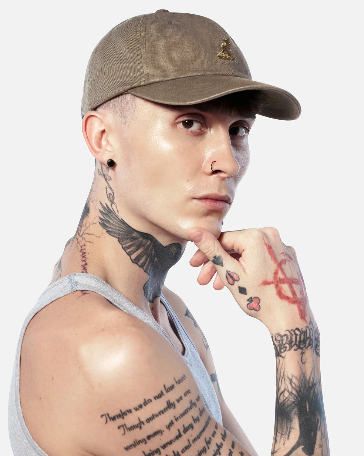 KANGOL WASHED BASEBALL - KHAKI