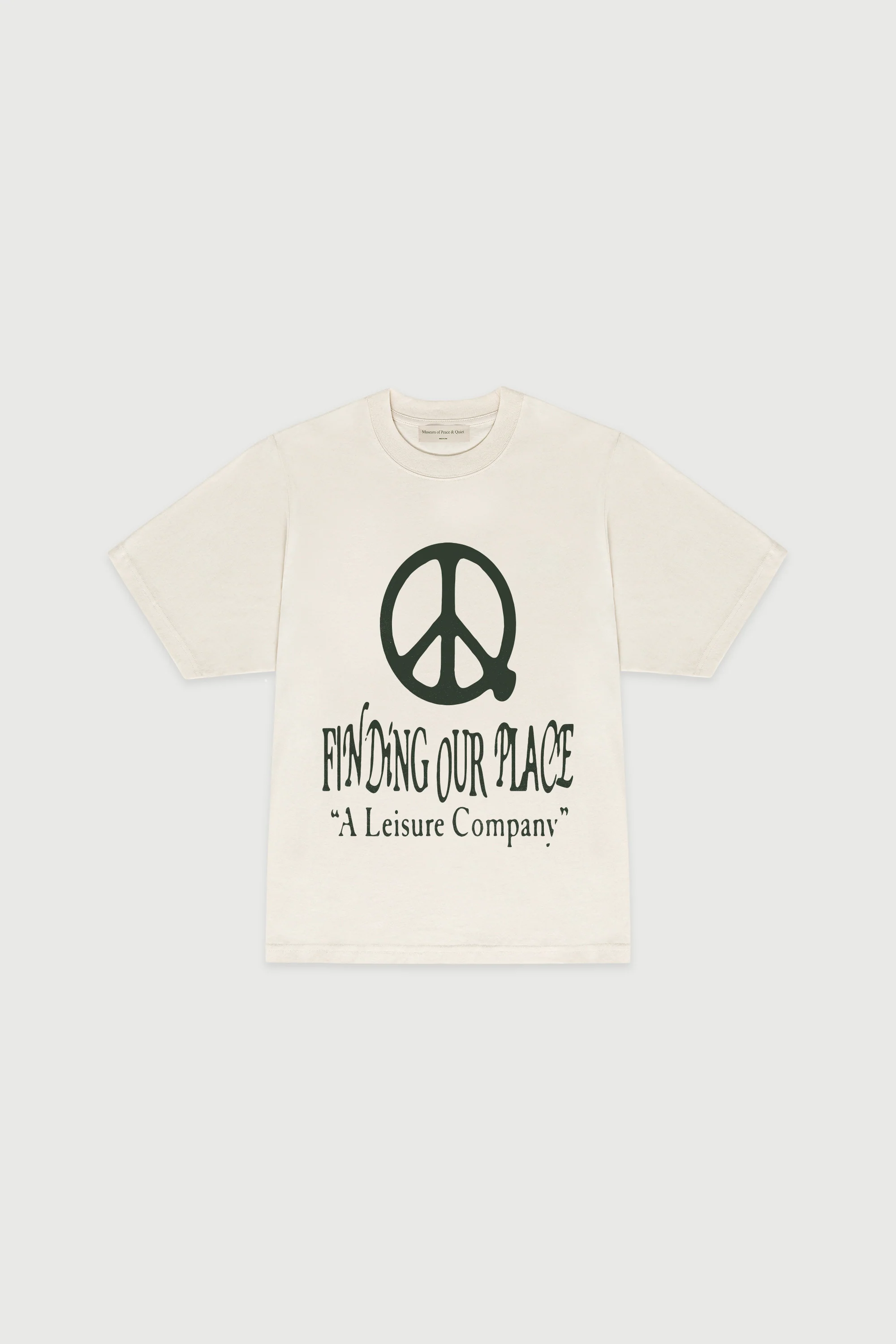 MUSEUM OF PEACE & QUIET OUR PLACE T-SHIRT - BONE