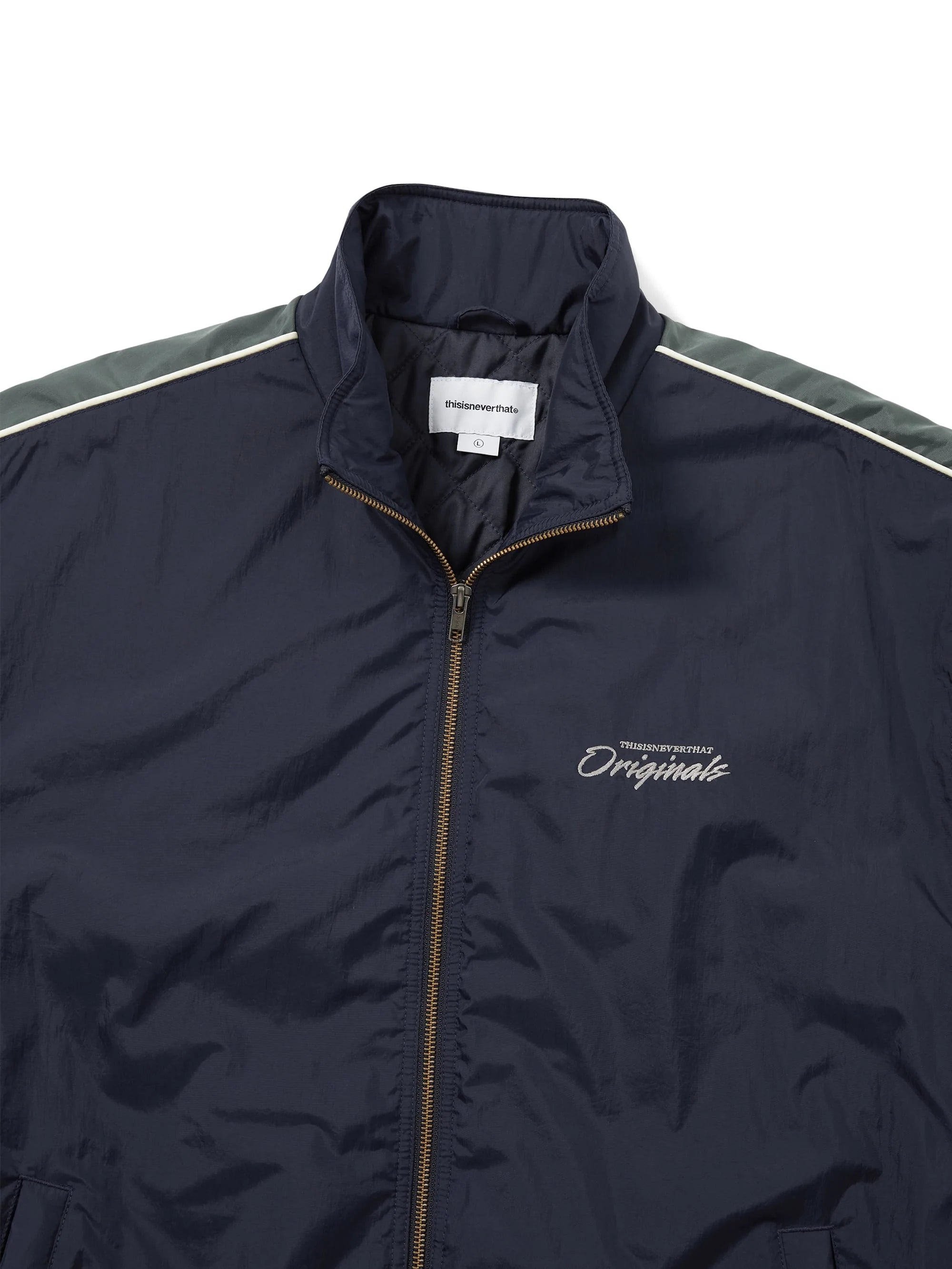 THISISNEVERTHAT - ORIGINALS WARM UP JACKET - NAVY