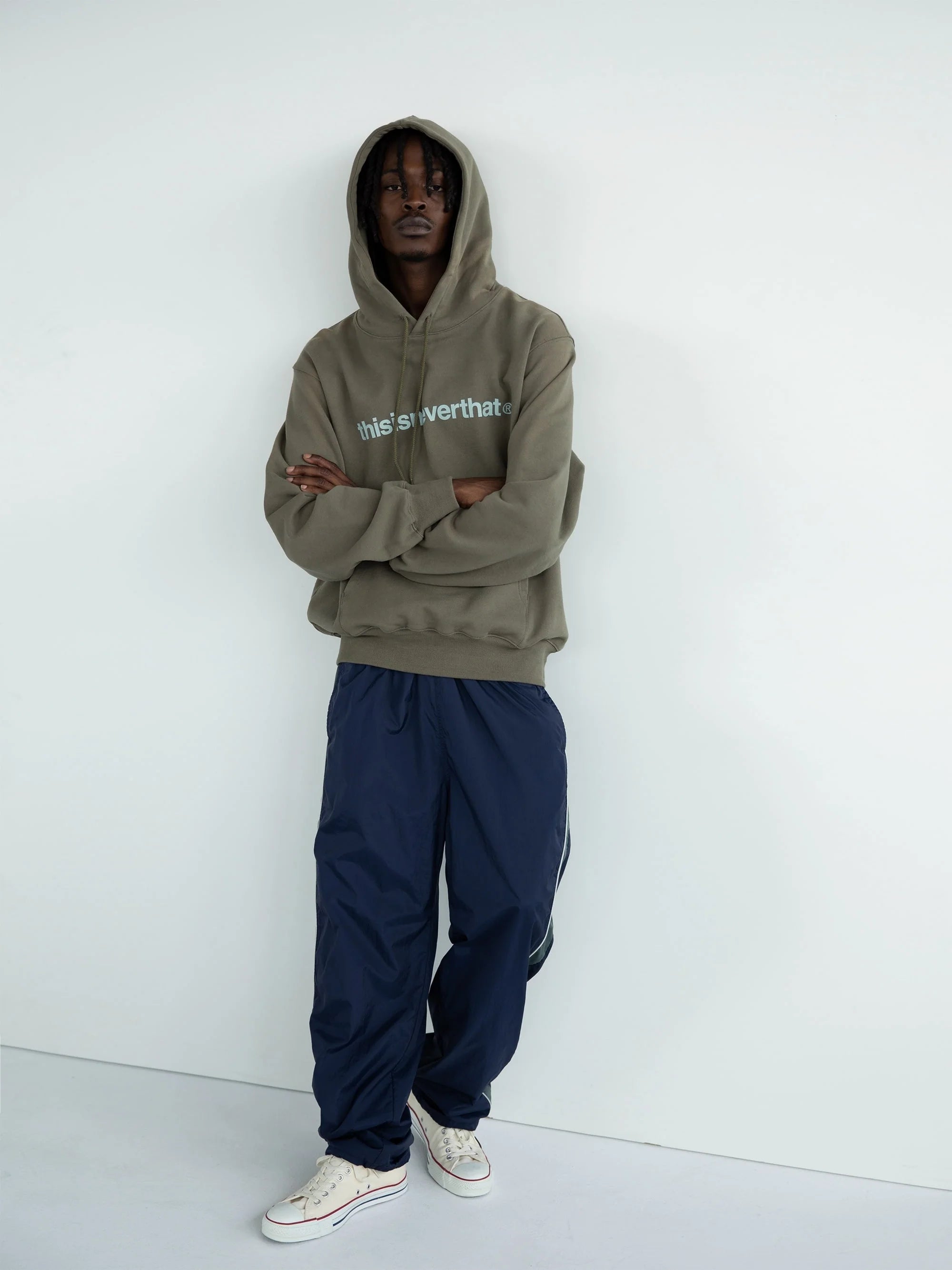 THISISNEVERTHAT - ORIGINALS WARM UP PANT - NAVY