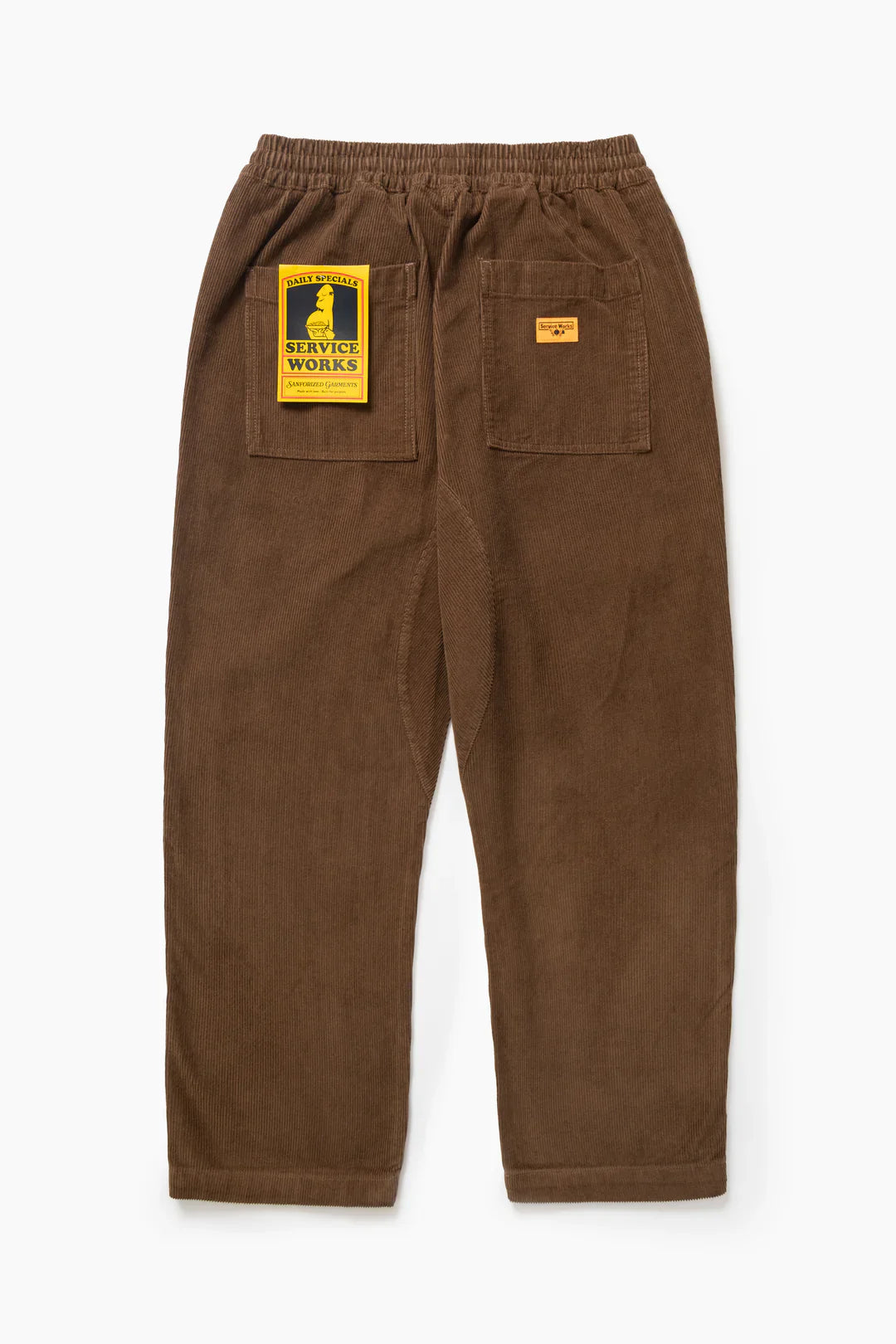 SERVICE WORKS CORDUROY CHEF PANT - BARK