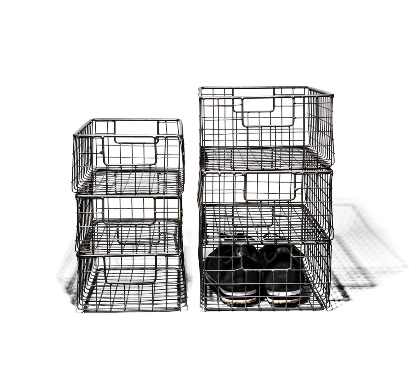 PUEBCO WIRE BASKET SHOES BOX - NO COLOR