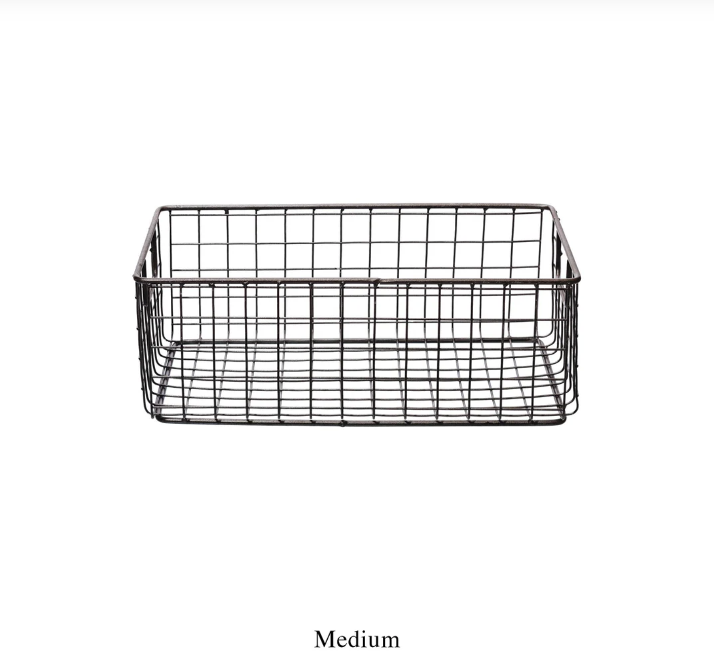 PUEBCO WIRE BASKET SHOES BOX - NO COLOR