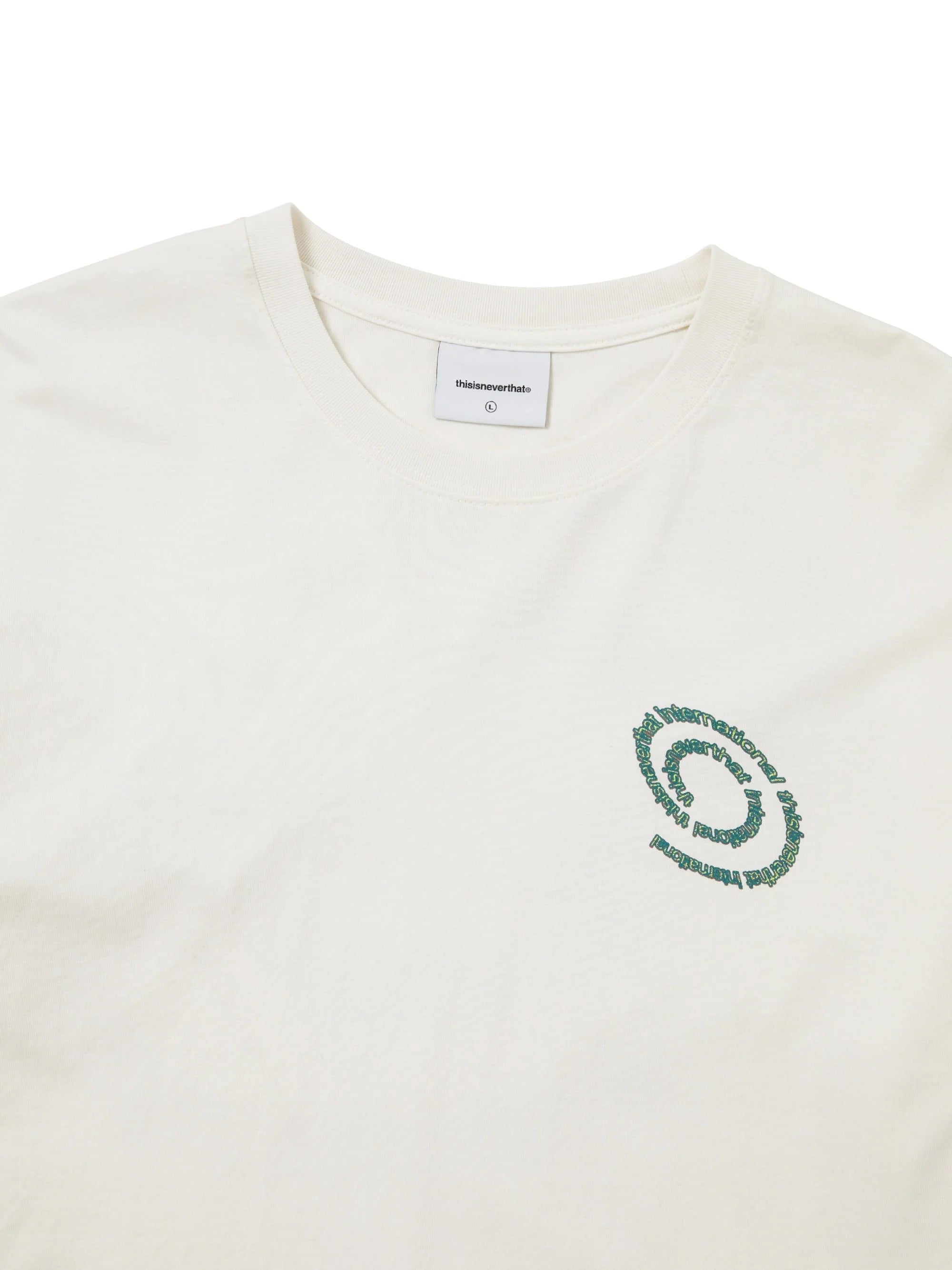 THISISNEVERTHAT SPIRAL LOGO L/S TEE - IVORY