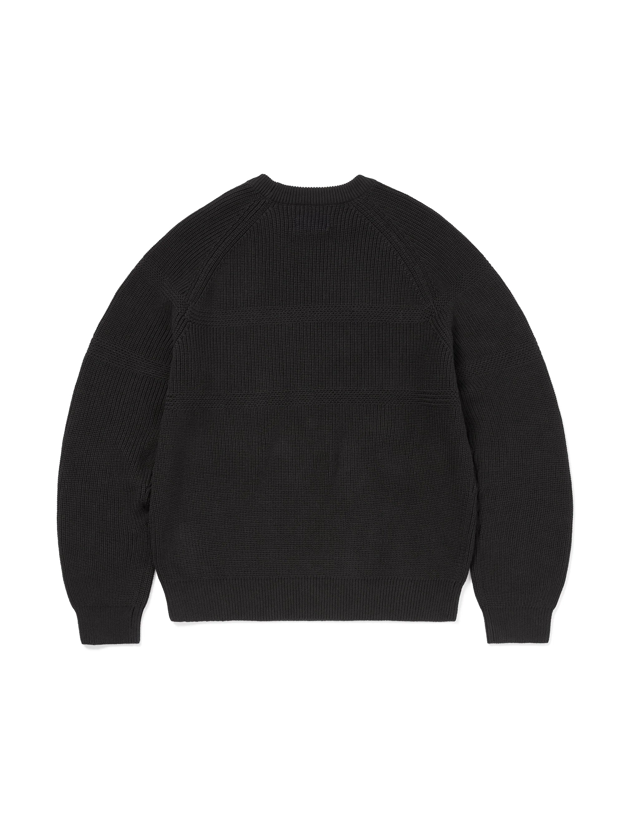 THISISNEVERTHAT - T-LOGO KNIT SWEATER - BLACK